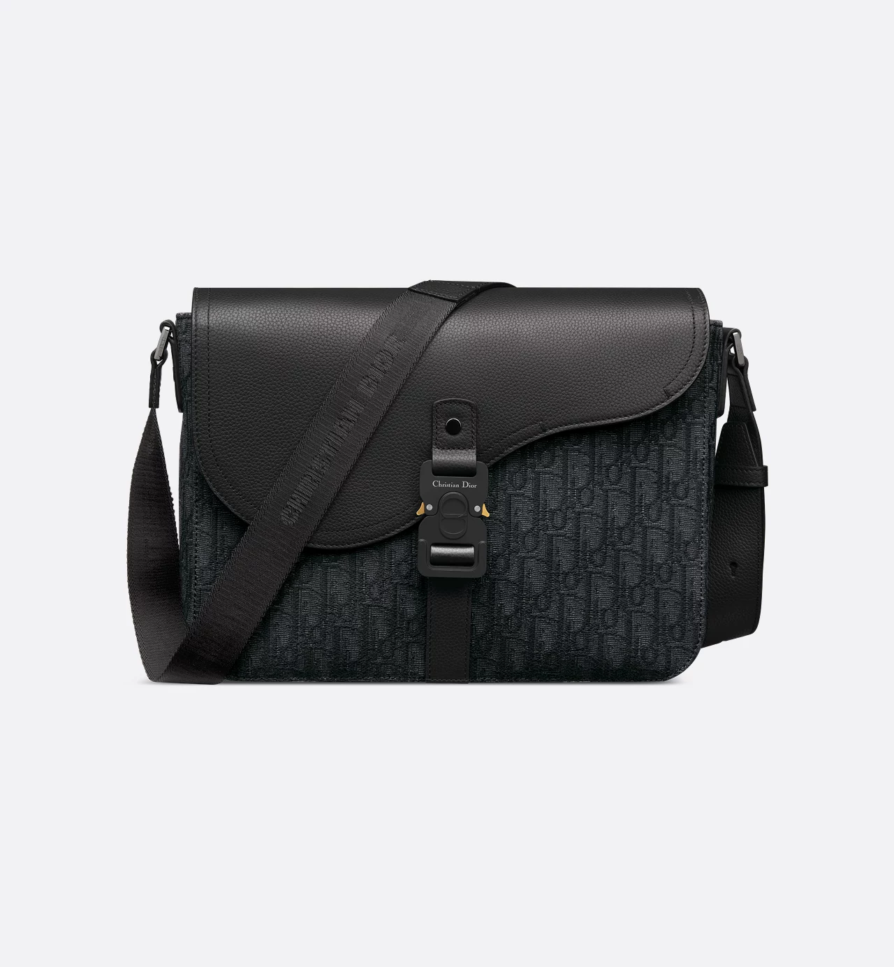 Dior Large Saddle Messenger Bag Black - Image 1