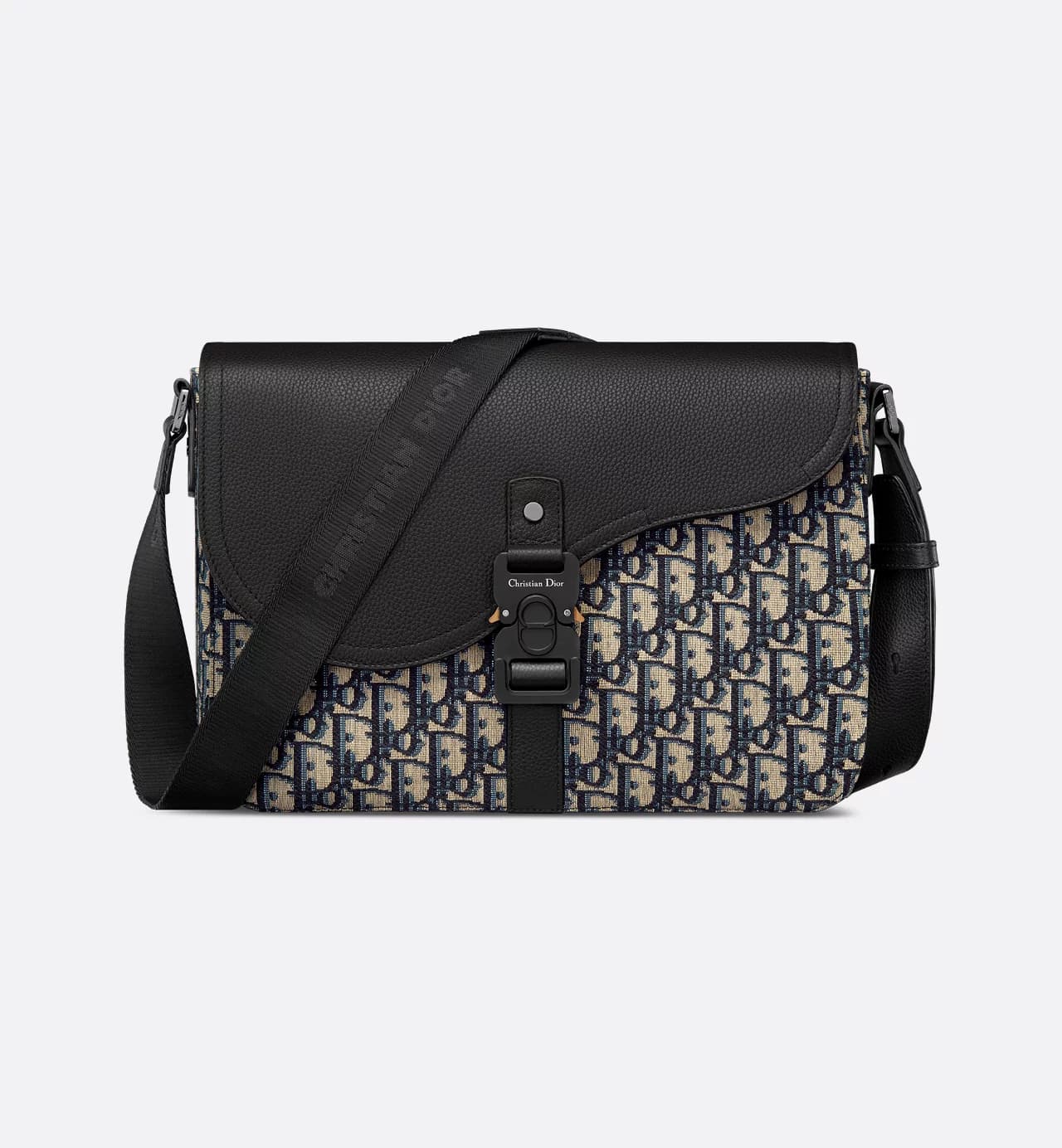 Dior Large Saddle Messenger Bag Beige