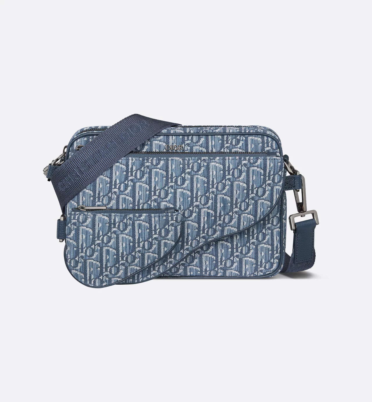 Dior Saddle Triple Pouch Bag Blue