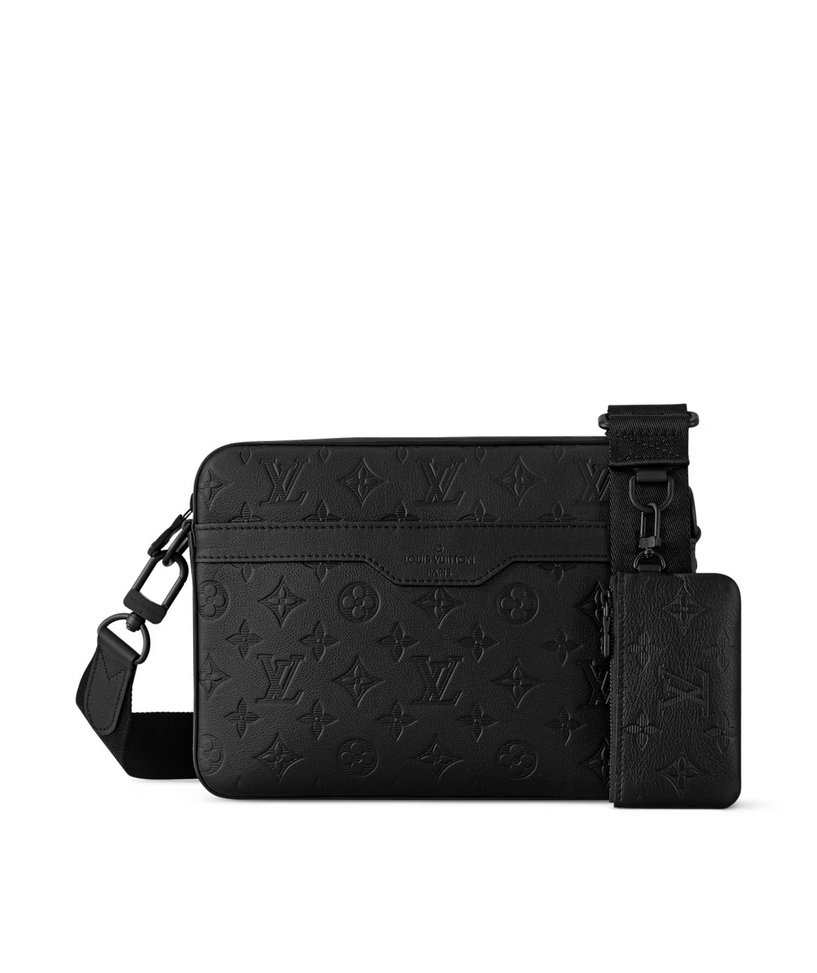 Louis Vuitton Trio Messenger Bag Leather Black - Image 1