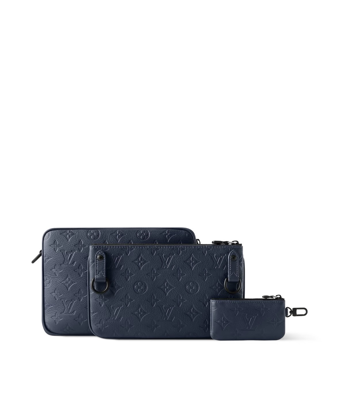 Louis Vuitton Trio Messenger Bag Navy Blue - Image 4
