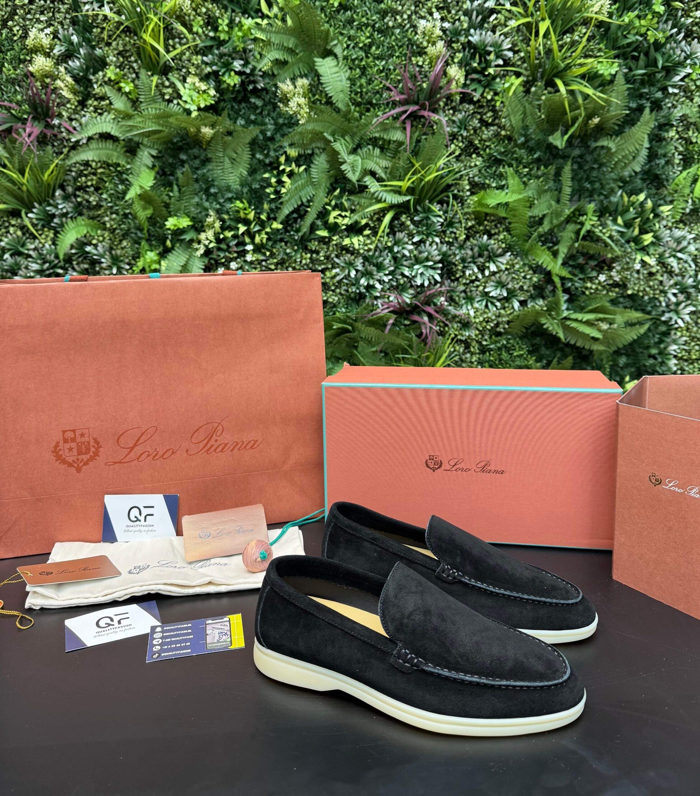 Loro Piana Summer Walk Loafer Black