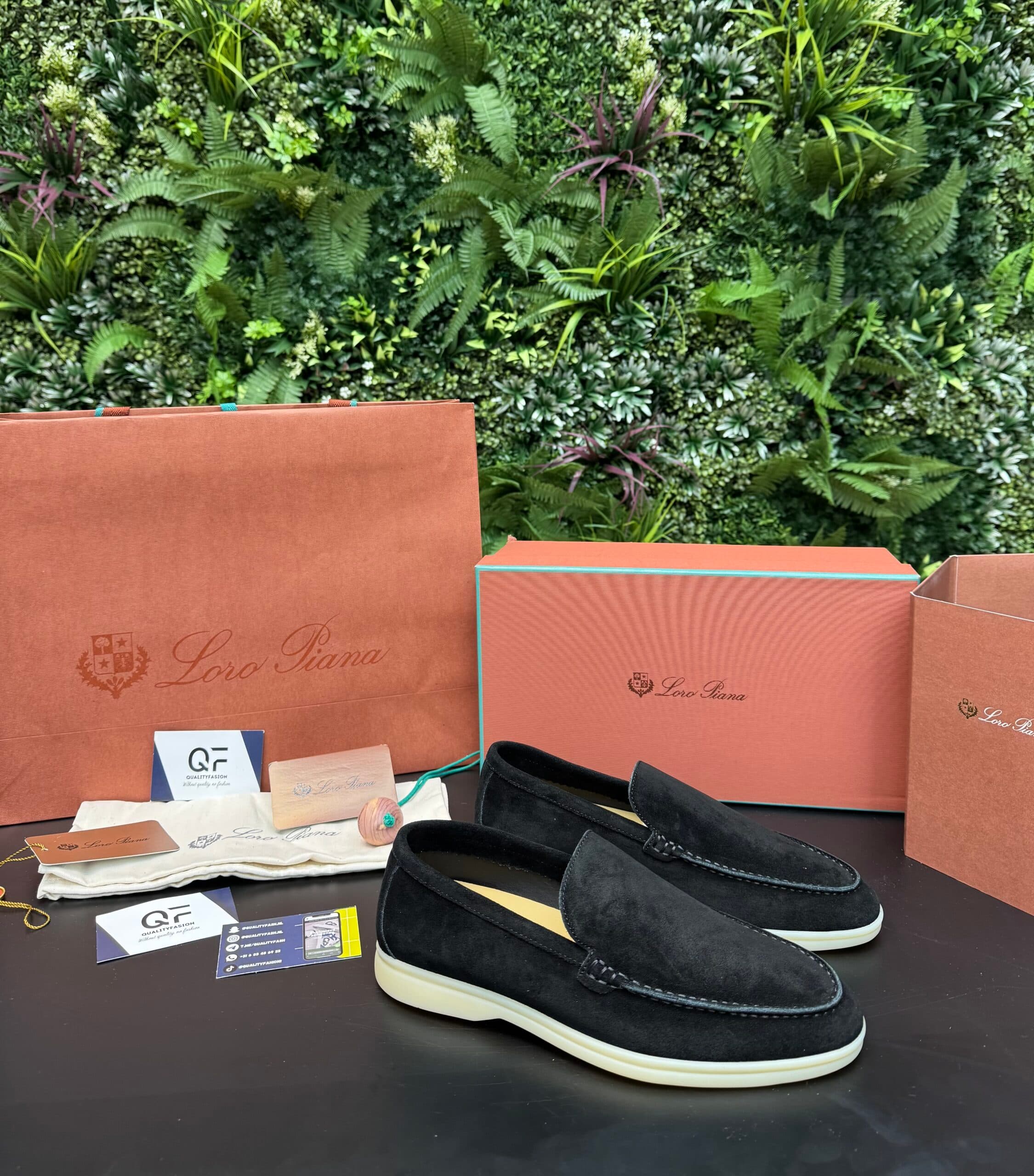 Loro Piana Summer Walk Loafer Black