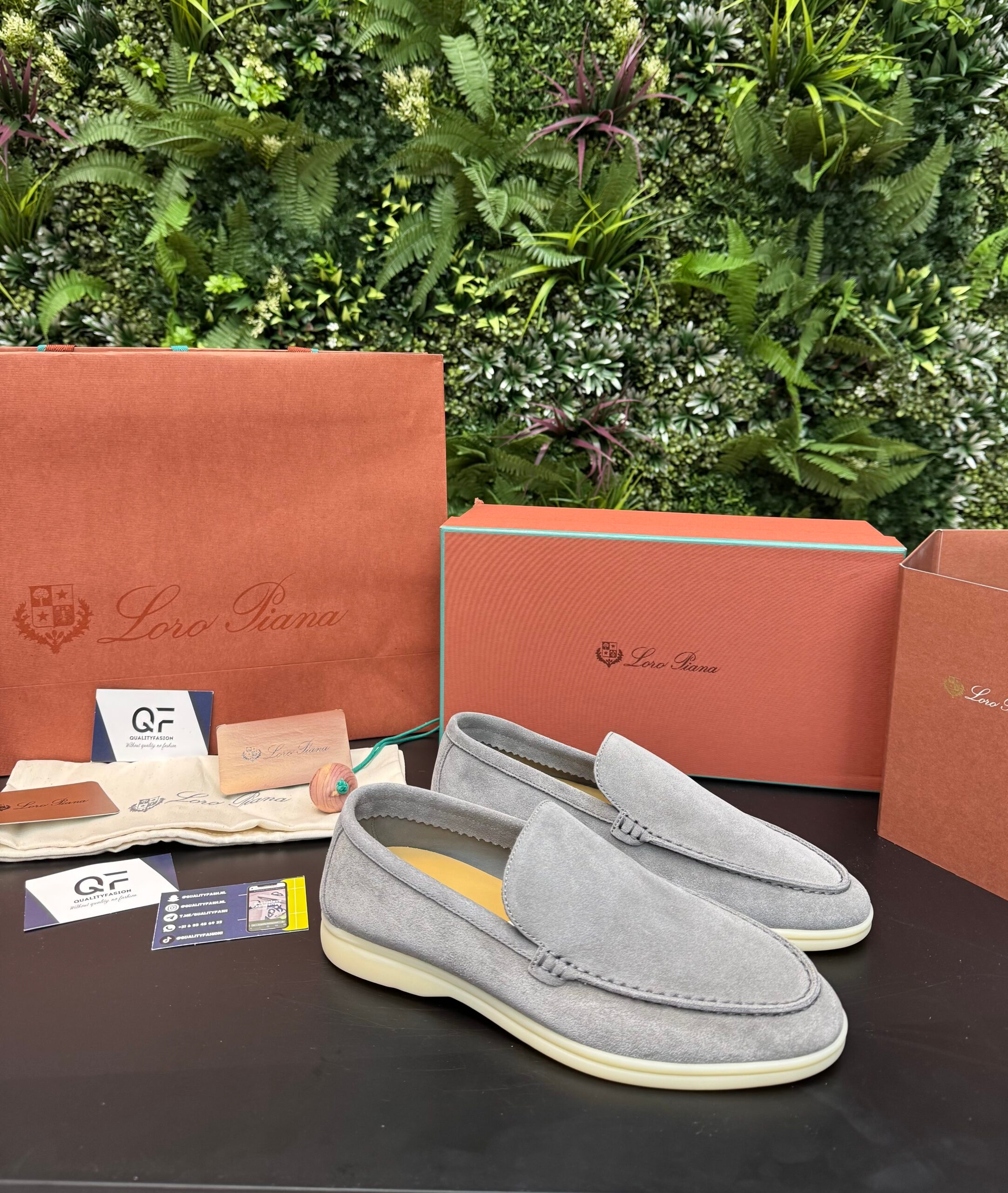 Loro Piana Summer Walk Loafer Grey