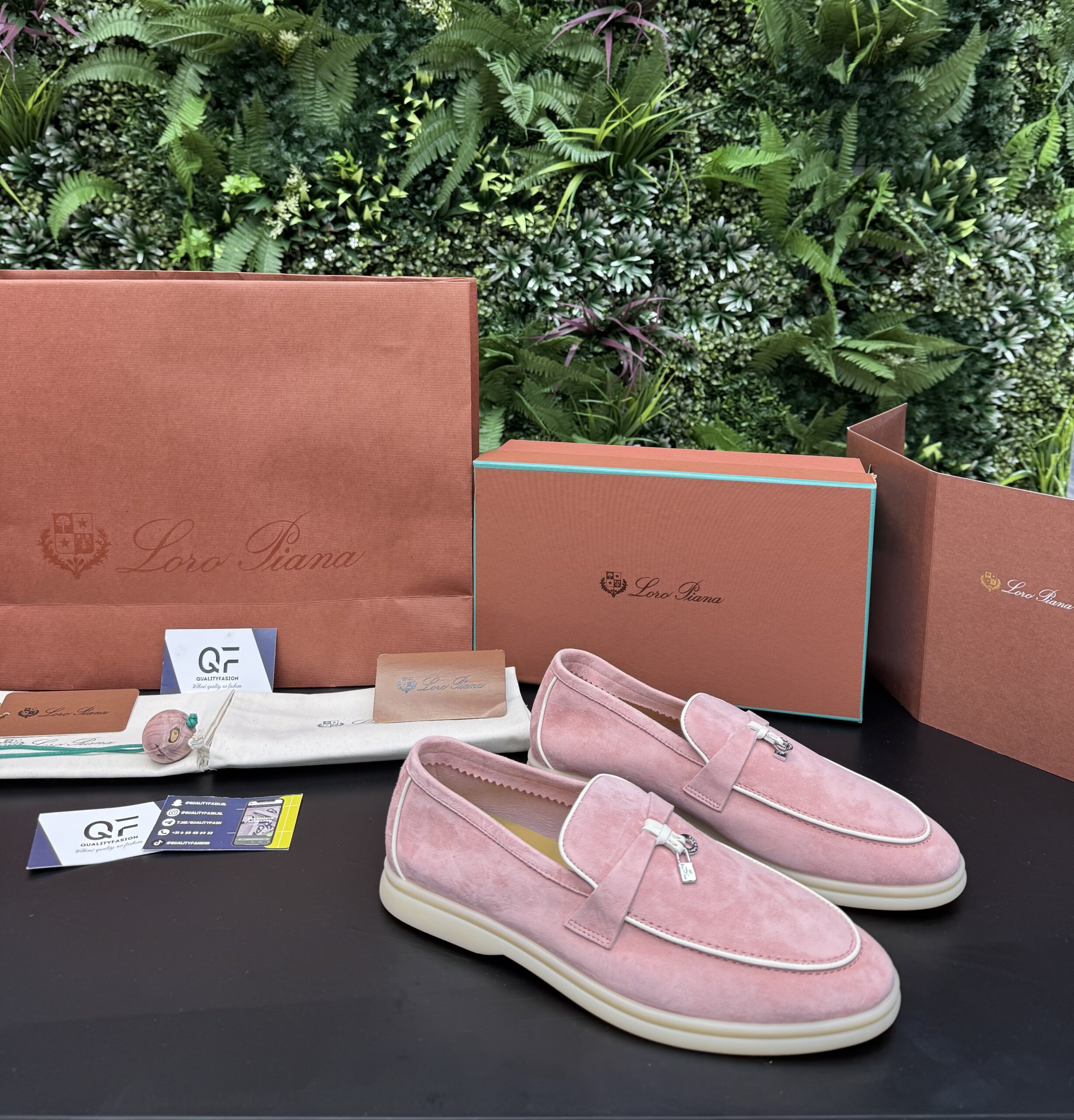 Loro Piana Summer Walk Loafer Pink ( Woman )