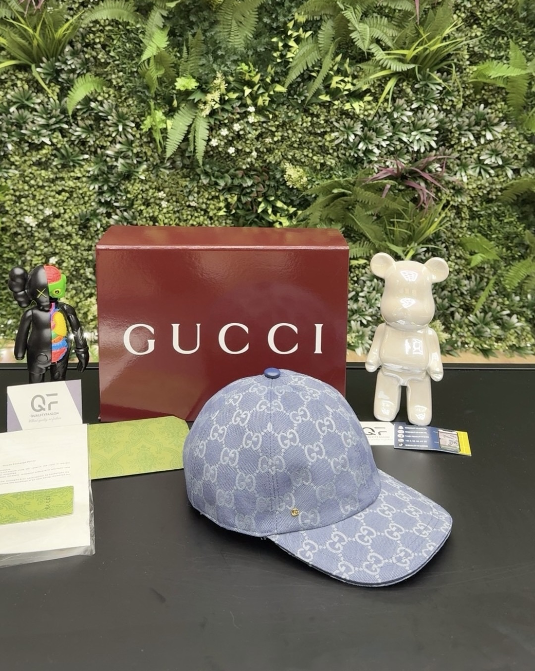 Gucci GG Canvas Baseball Cap Indigo - Image 1