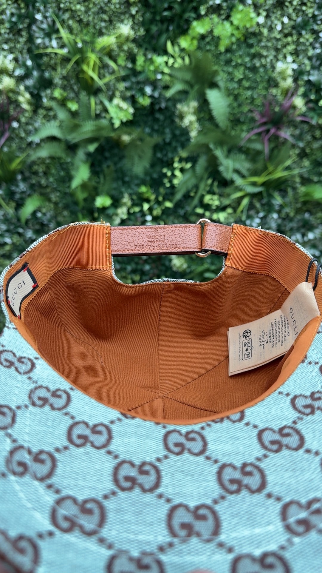 Gucci GG Canvas Baseball Cap Blue/Brown - Image 2