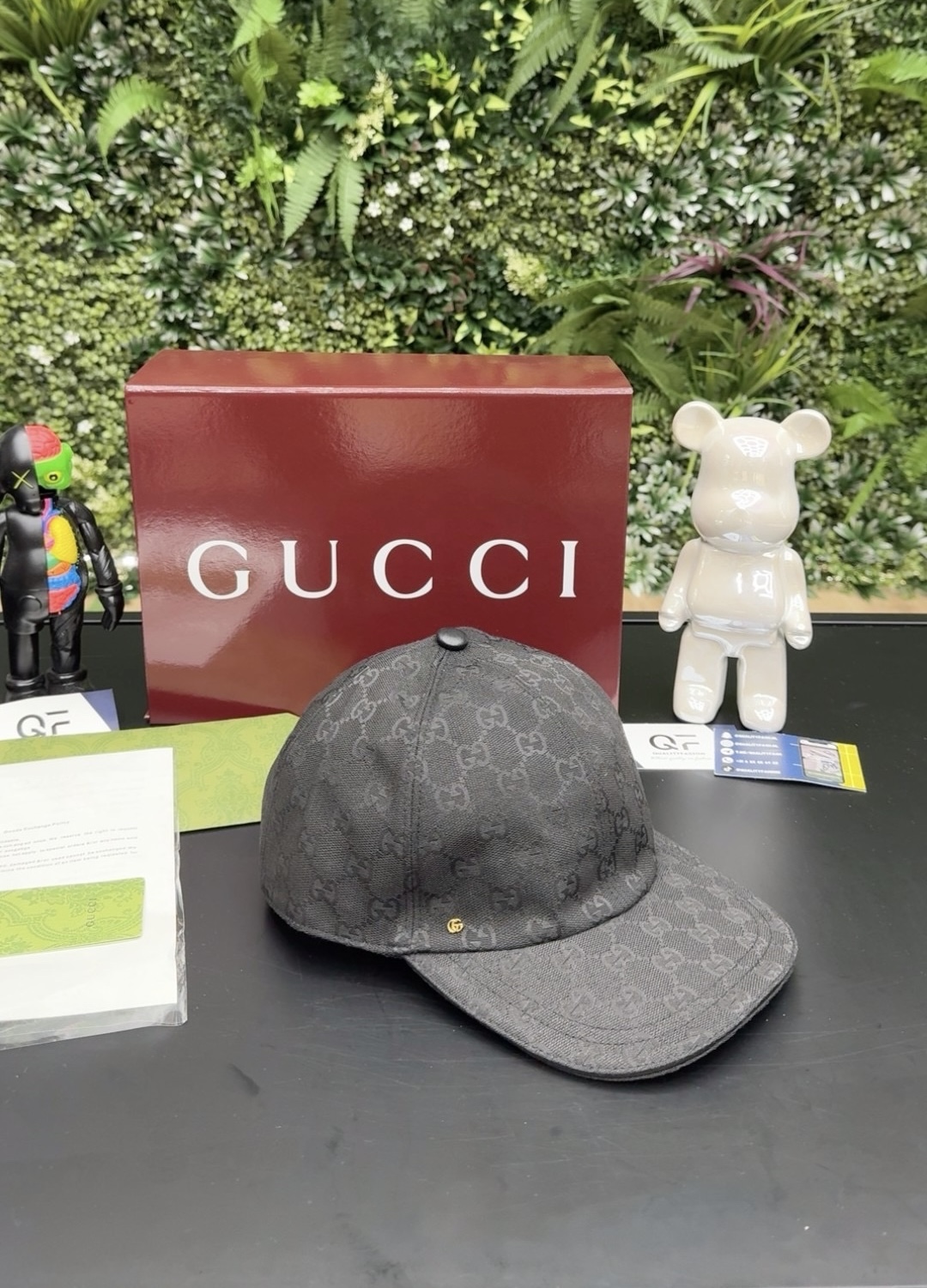 Gucci GG Canvas Baseball Cap Black - Image 1