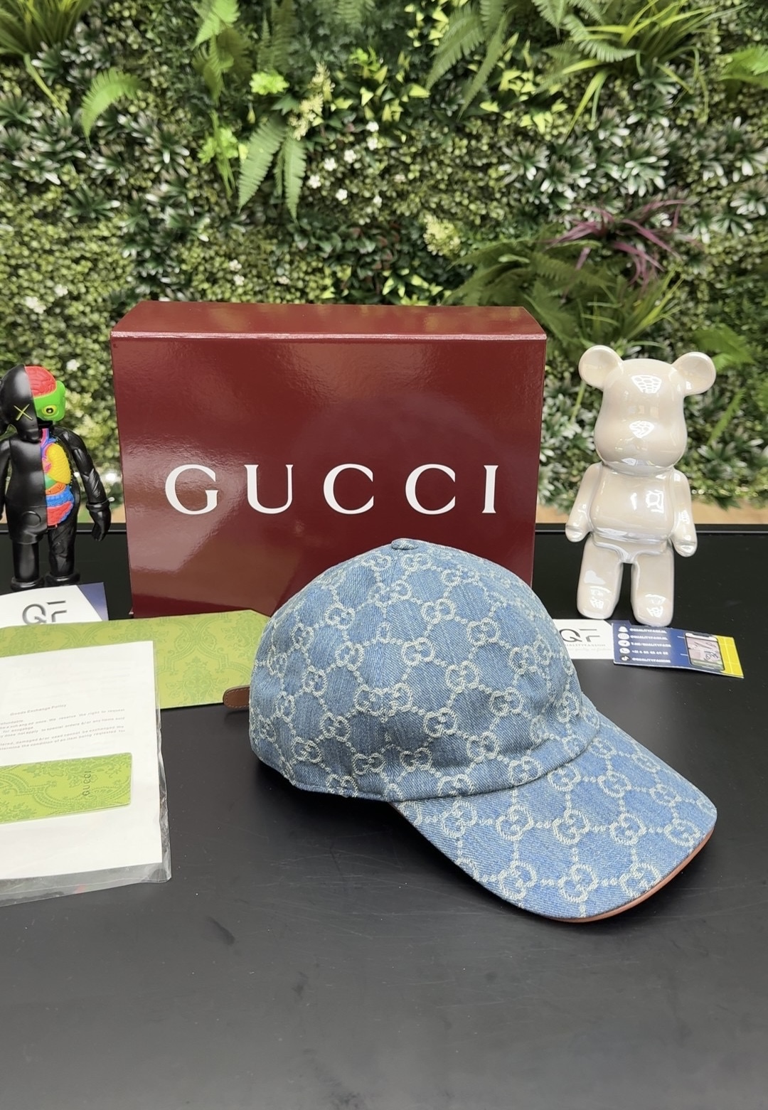 Gucci GG Wool Baseball Cap Blue - Image 1