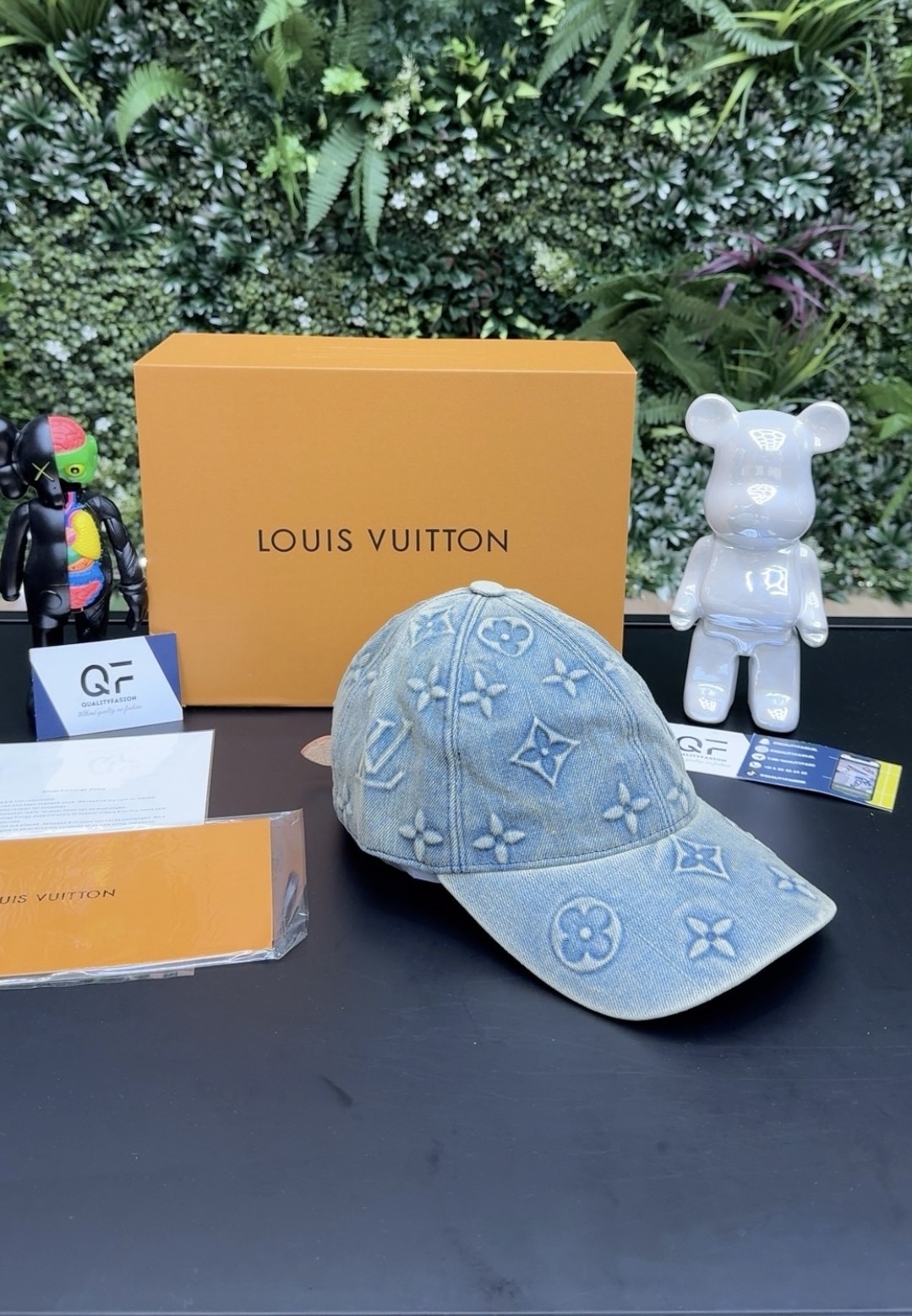 Louis Vuitton Monogram Denim Cap Blue - Image 1