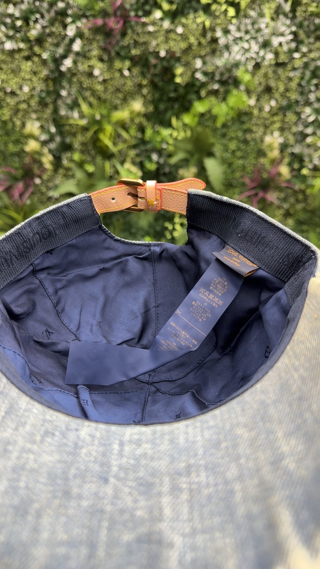 Louis Vuitton Monogram Denim Cap Blue - Image 2