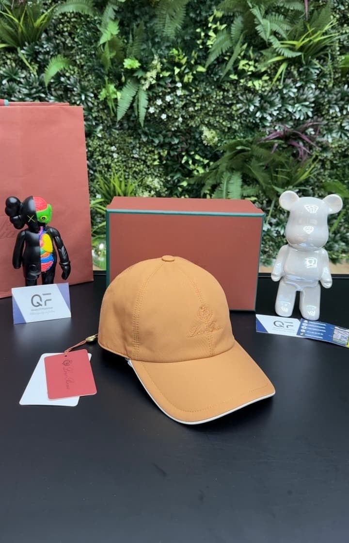 Loro Piana Logo Baseball Cap Brown