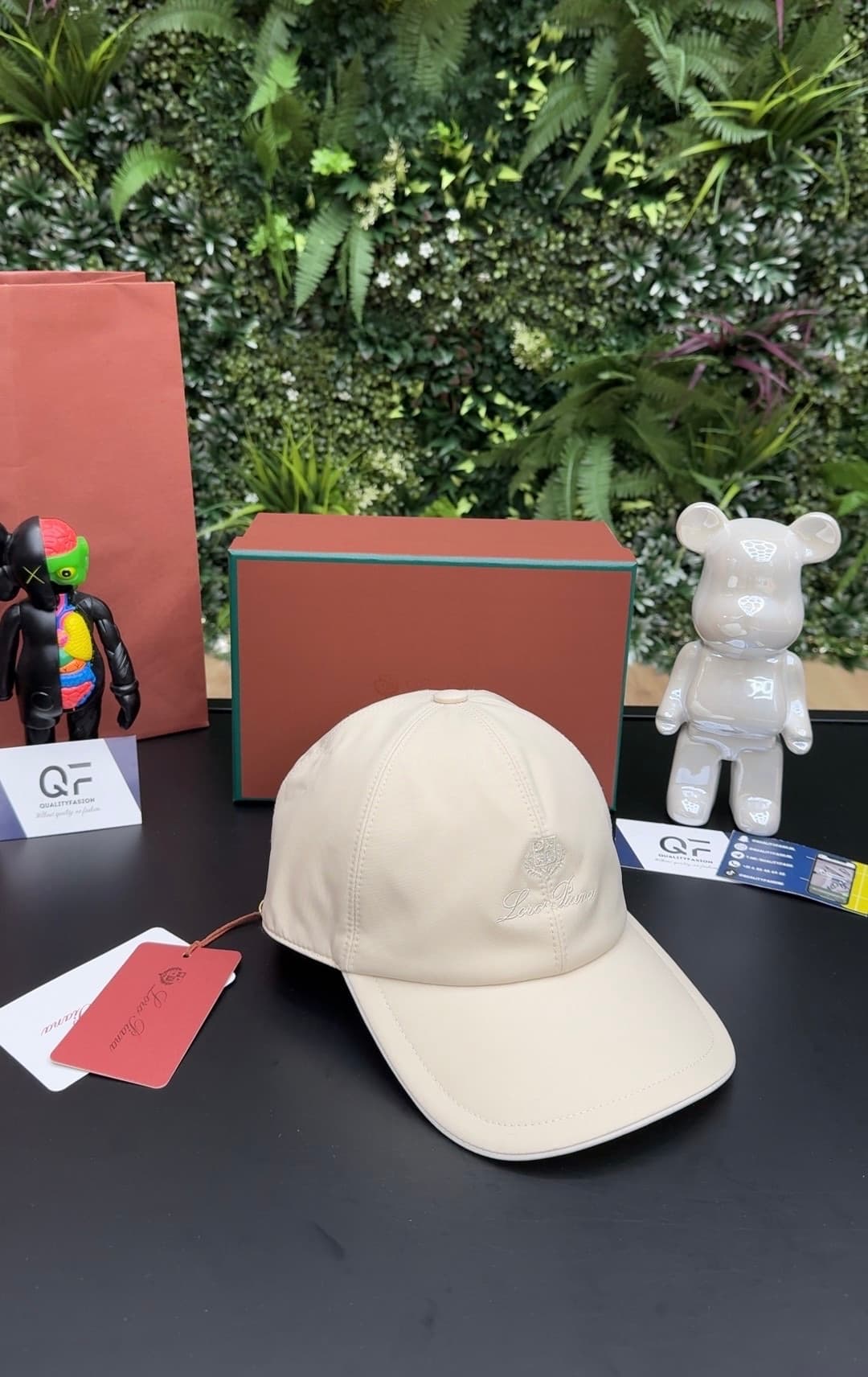 Loro Piana Logo Baseball Cap White