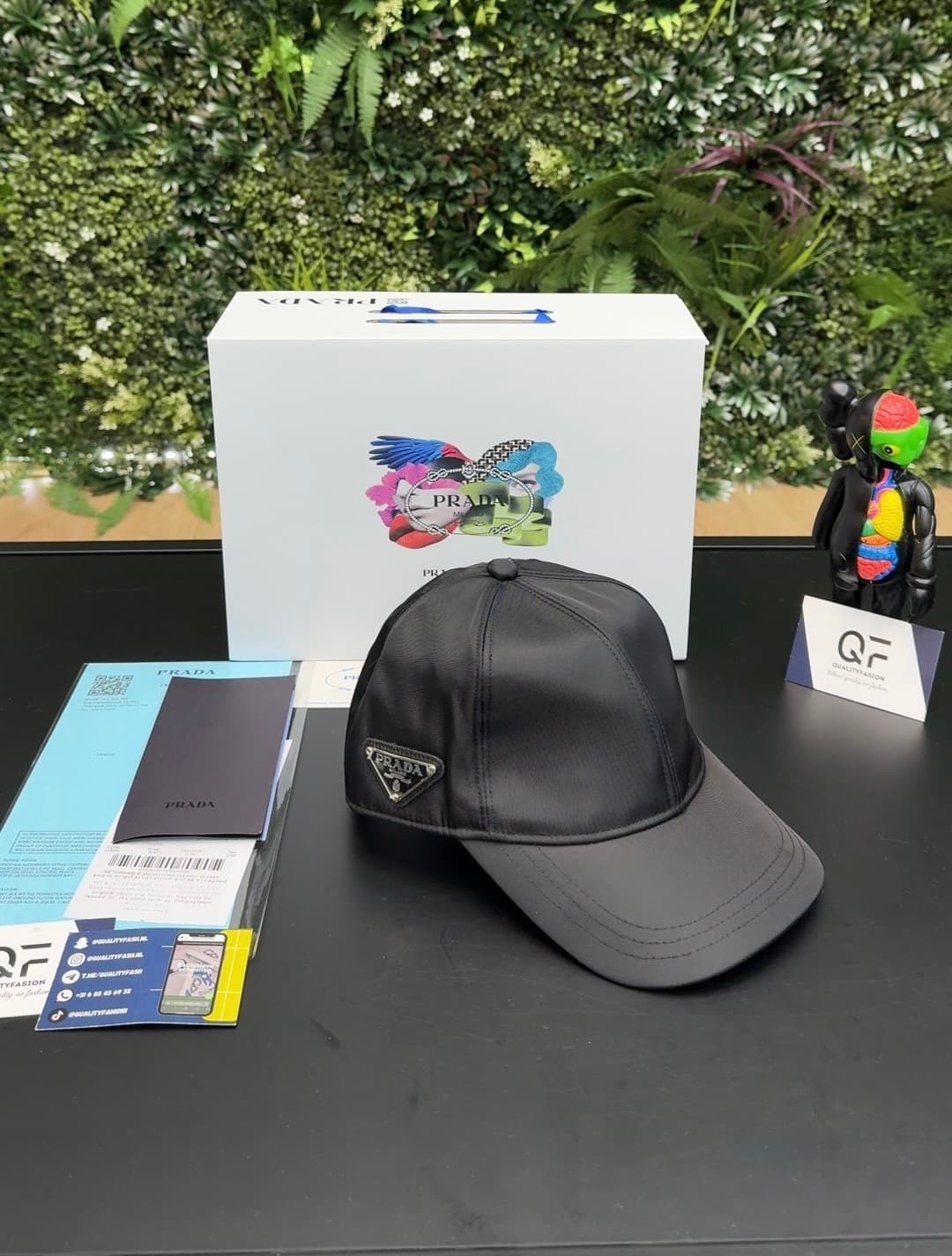 Prada Baseball Cap Black