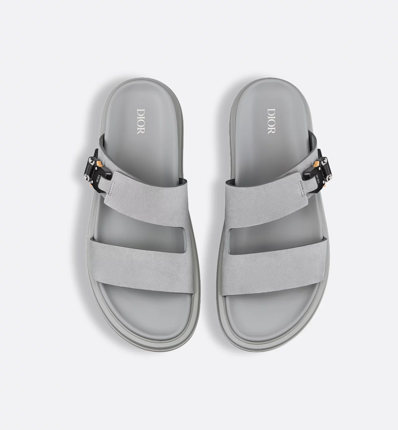 Dior Oblique Aqua Sandal Suède Grey - Image 2