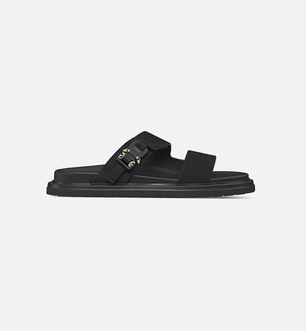 Dior Oblique Aqua Sandal Suède Black - Image 1