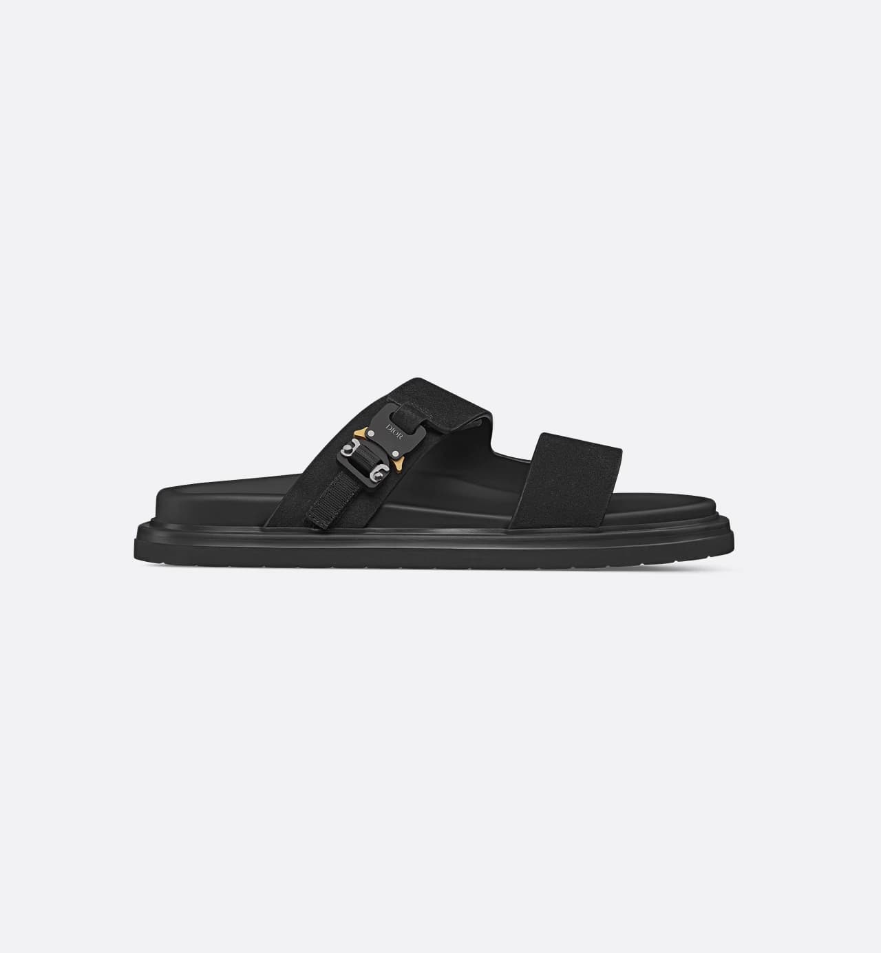 Dior Oblique Aqua Sandal Suède Black