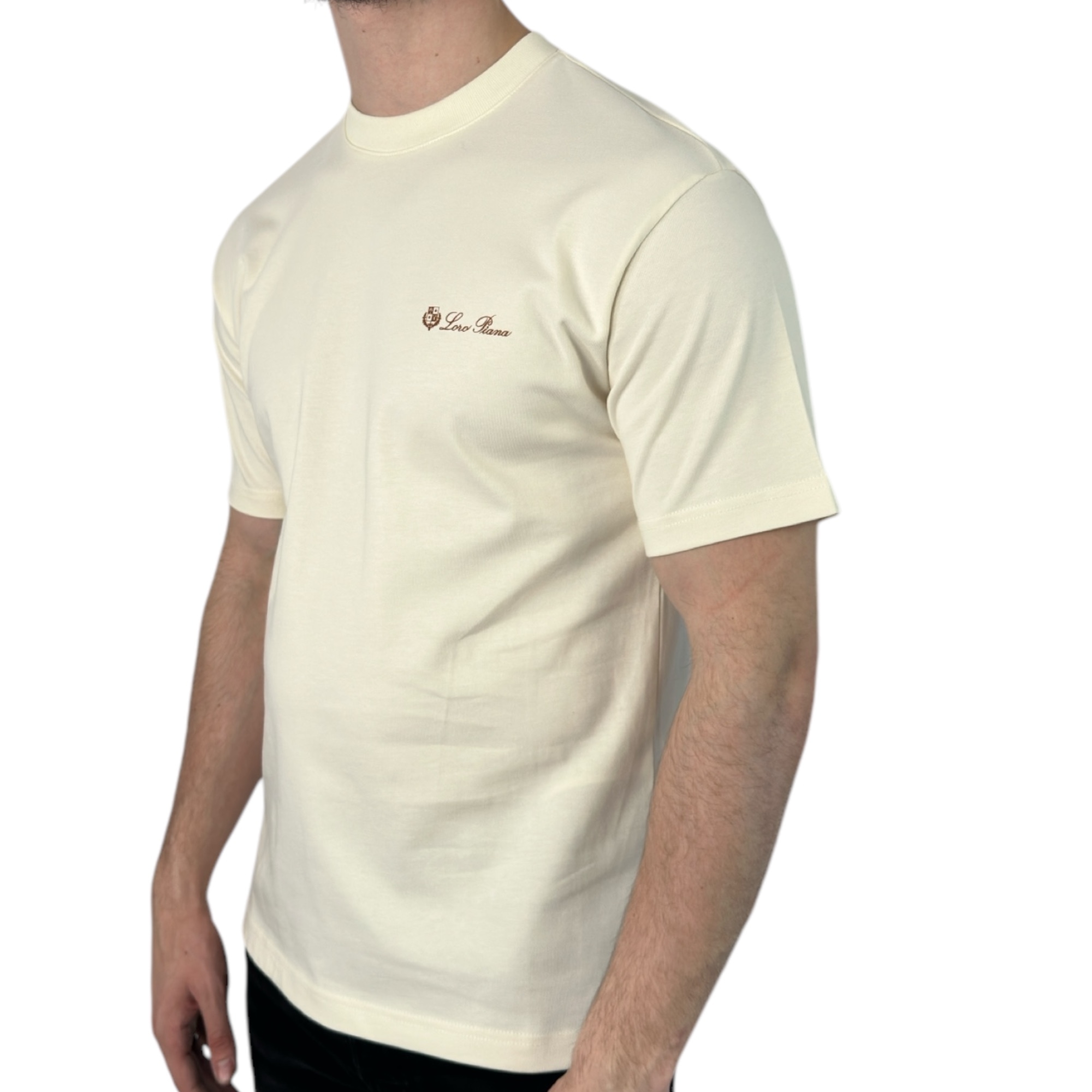 Loro Piana T-shirt Basic crème - Image 2
