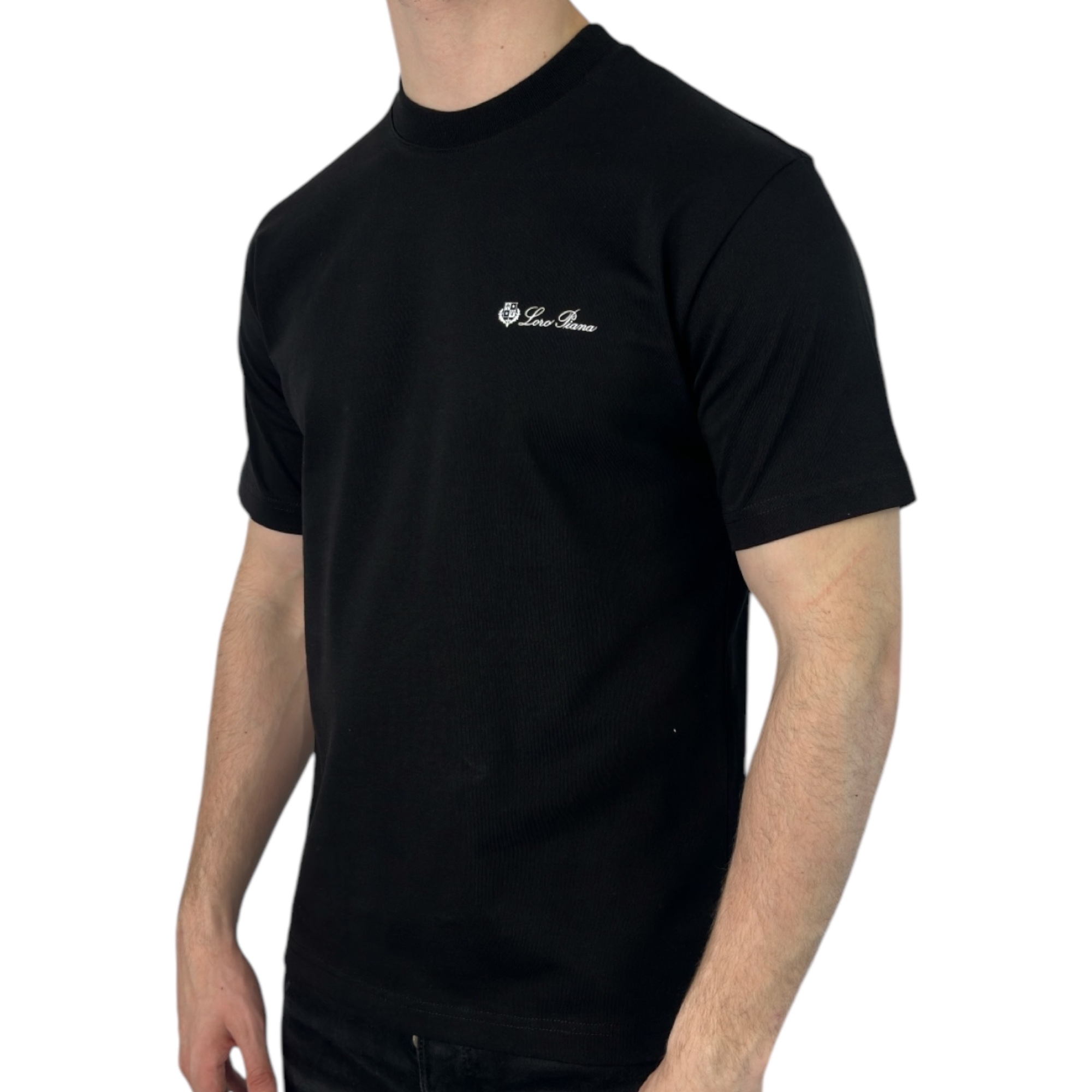Loro Piana T-shirt Basic Black - Image 2