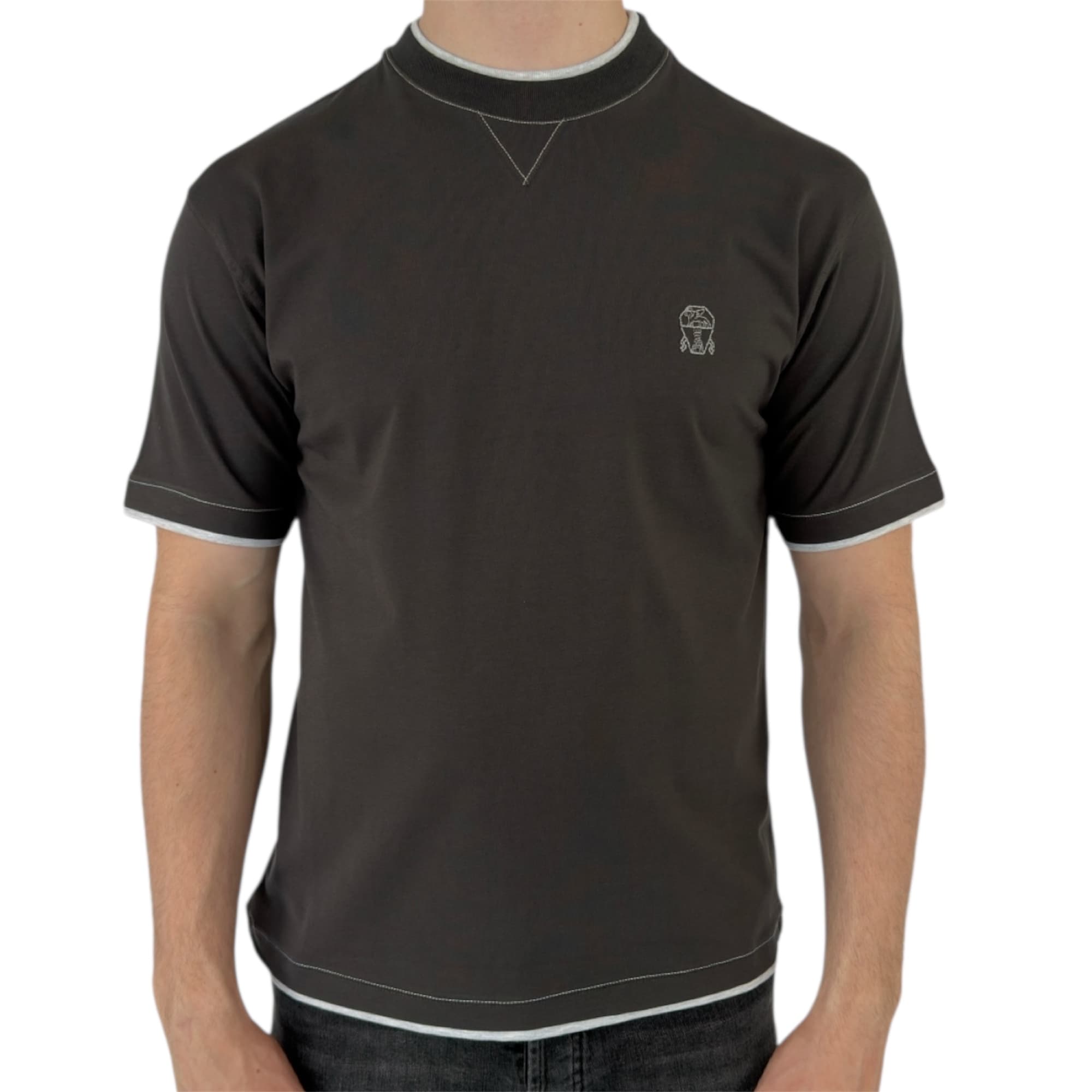 Brunello Cucinelli T-shirt Cotton Antraciet