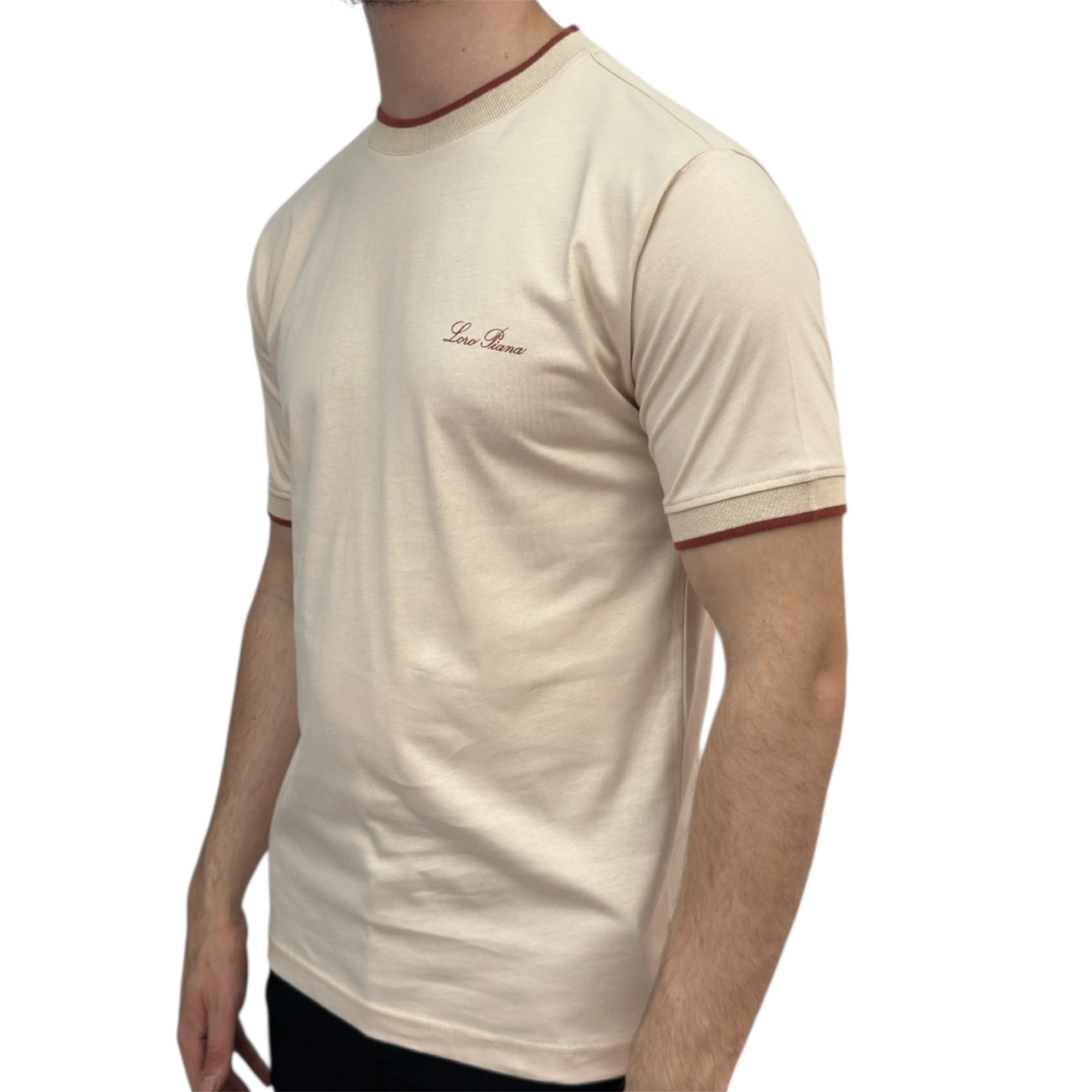 Loro Piana T-shirt Classic Crème - Image 2