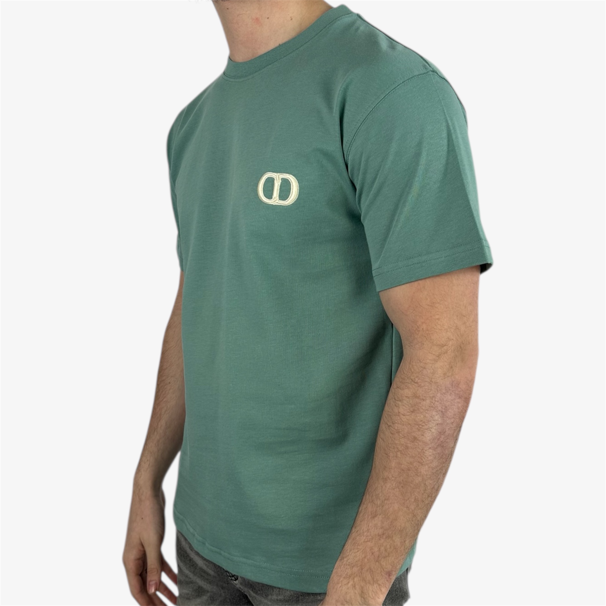 Dior T-shirt CD Icon Green - Image 3