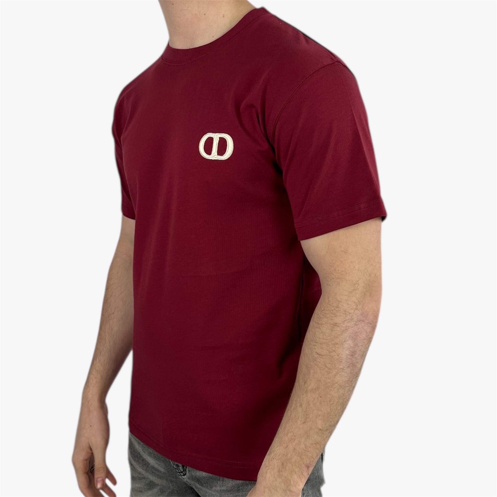 Dior T-shirt CD Icon Bordeaux - Image 2