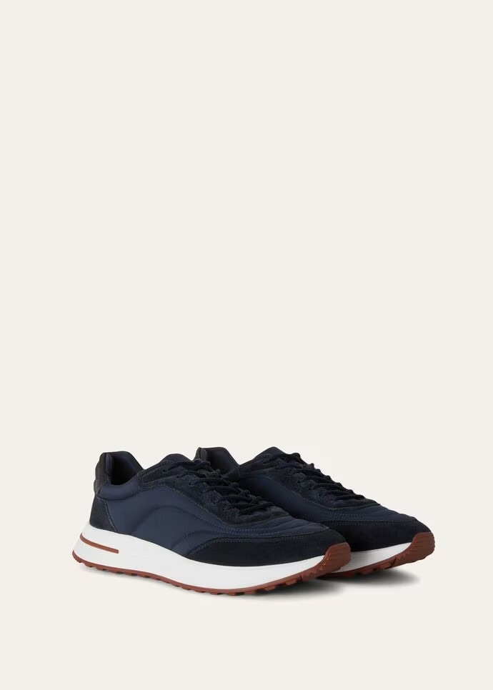 Loro Piana Week End Walk Suède Navy Blue - Image 1