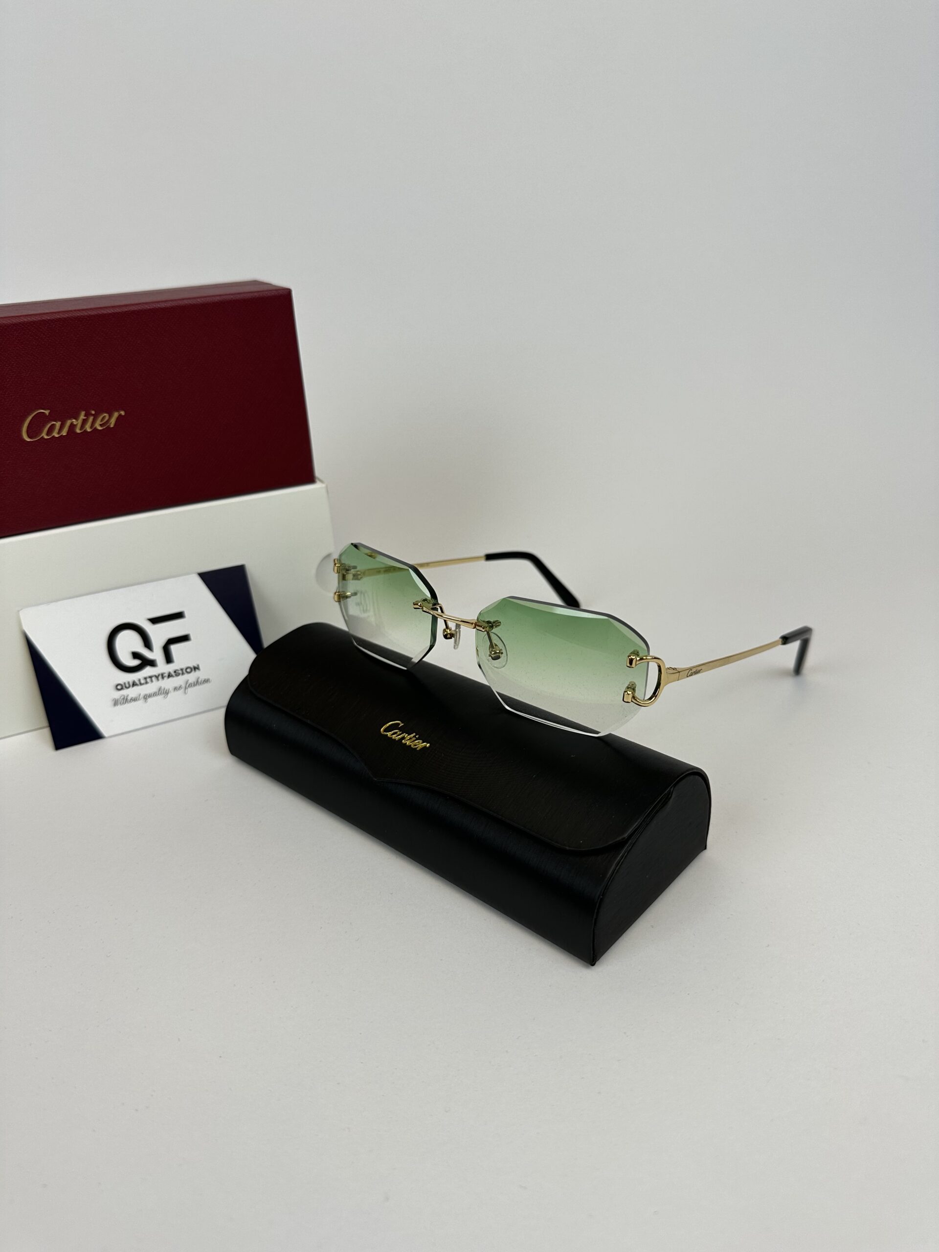 Cartier Piccadilly DC Gold Frame Light Green - Image 1