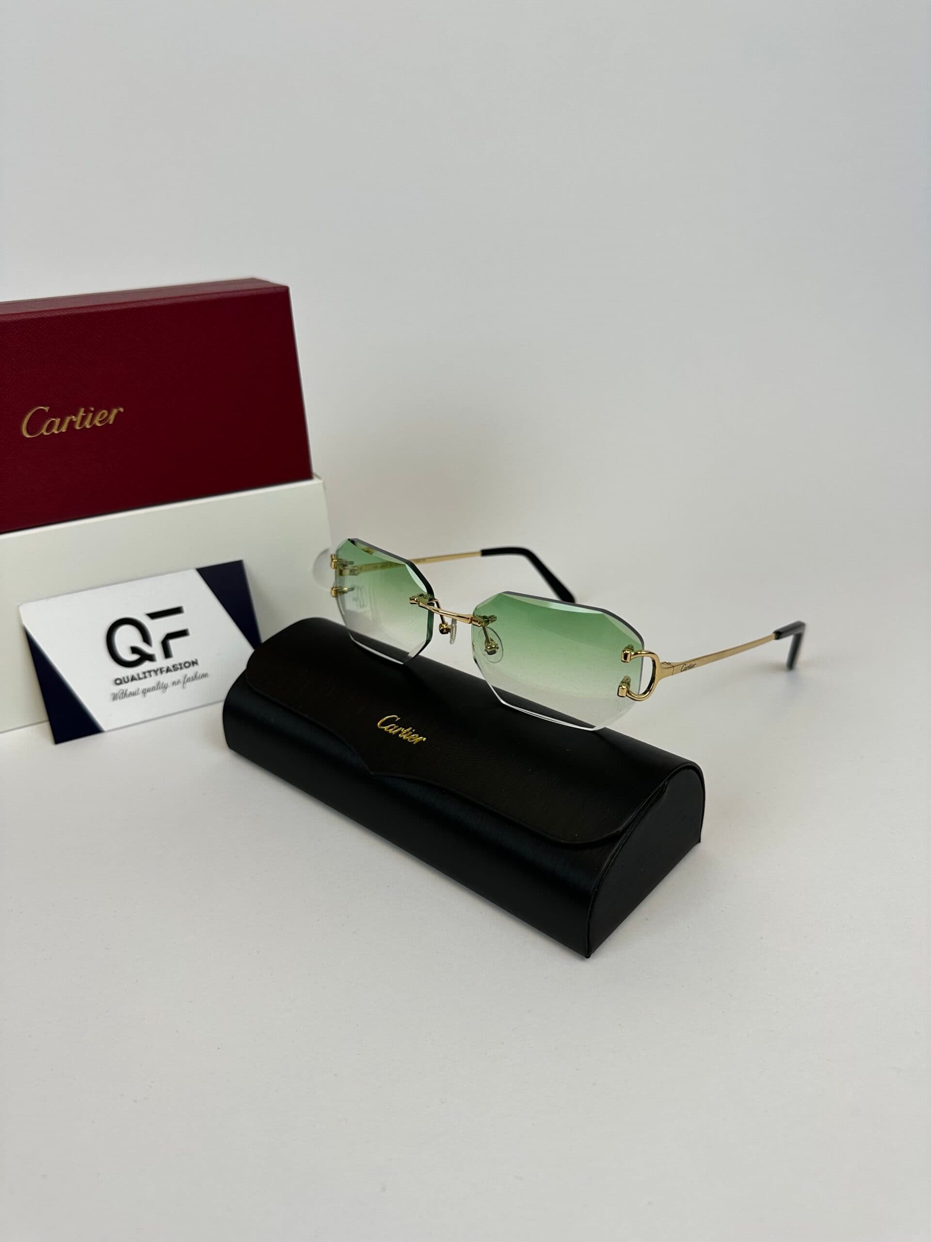 Cartier Piccadilly DC Gold Frame Light Green