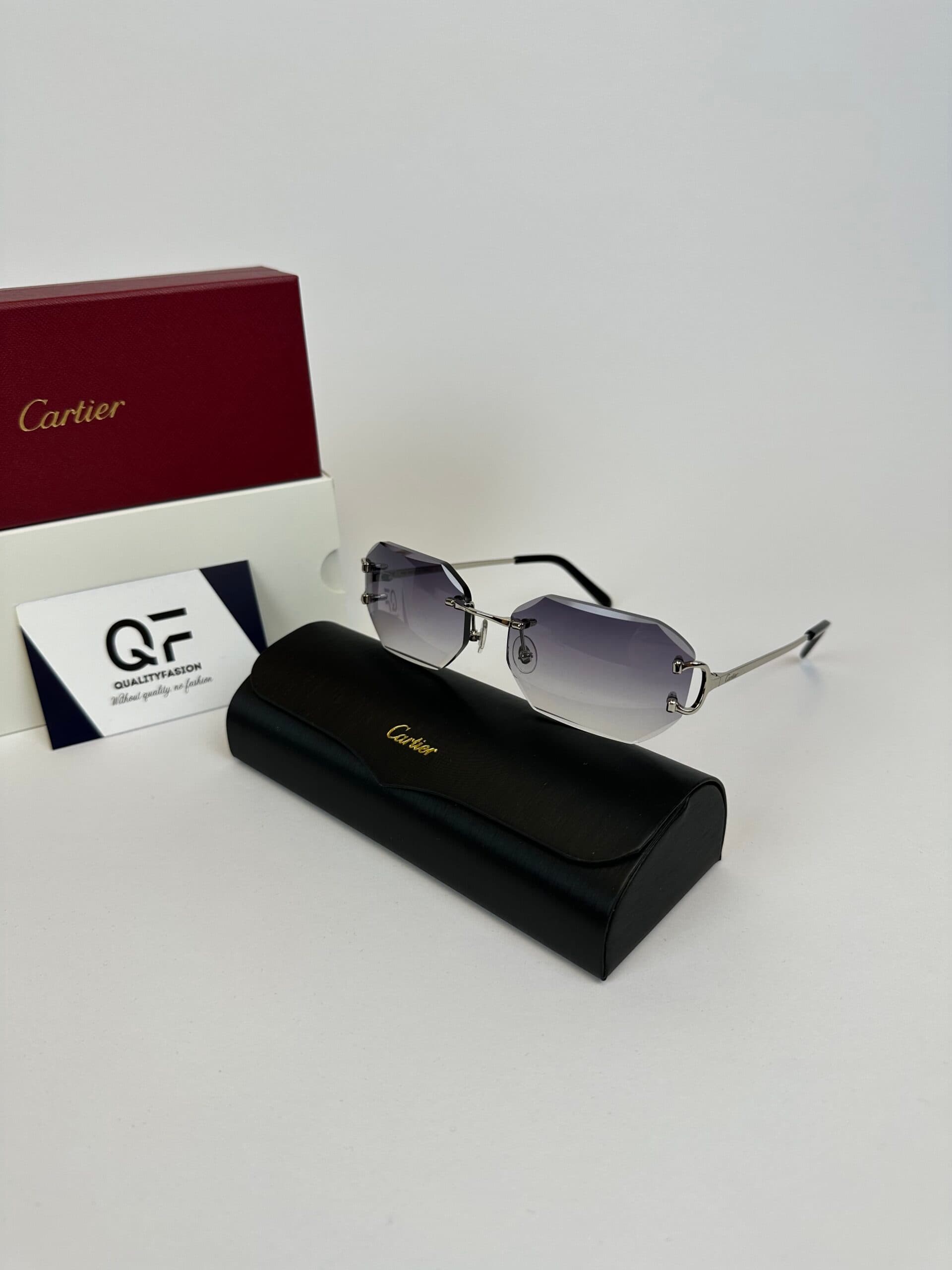 Cartier Piccadilly DC Silver Frame Black
