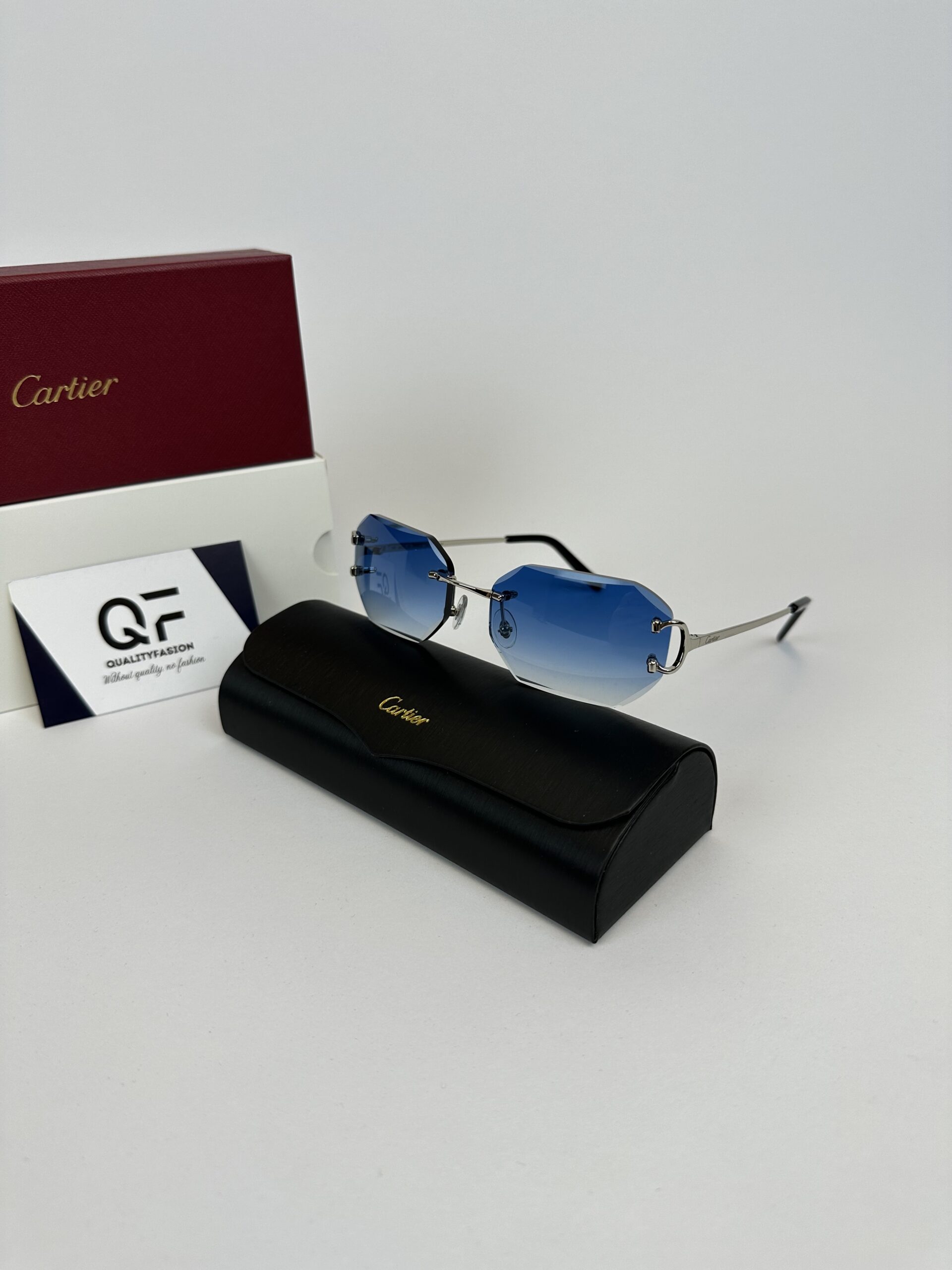 Cartier Piccadilly DC Silver Frame Blue - Image 1