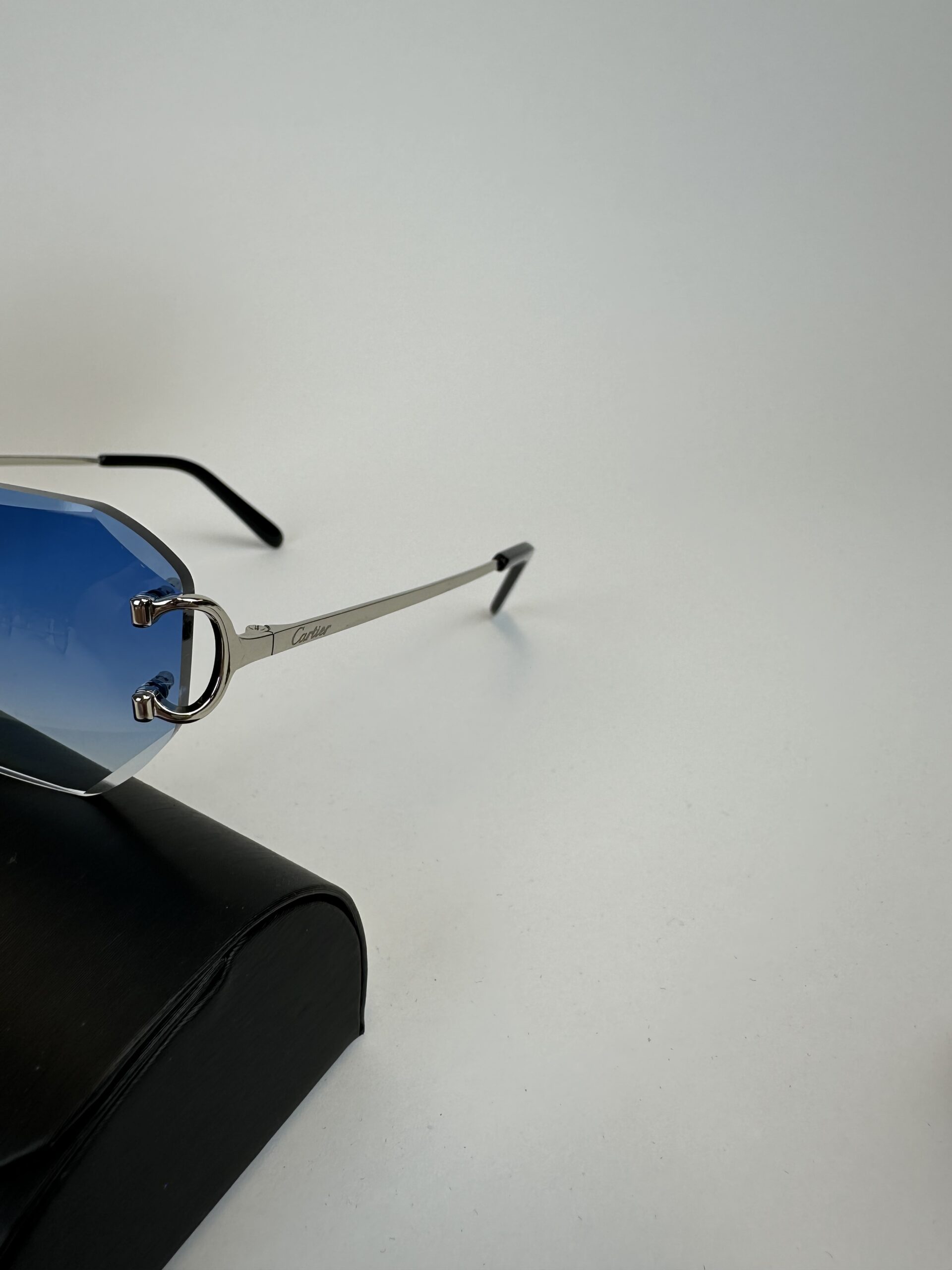 Cartier Piccadilly DC Silver Frame Blue - Image 2