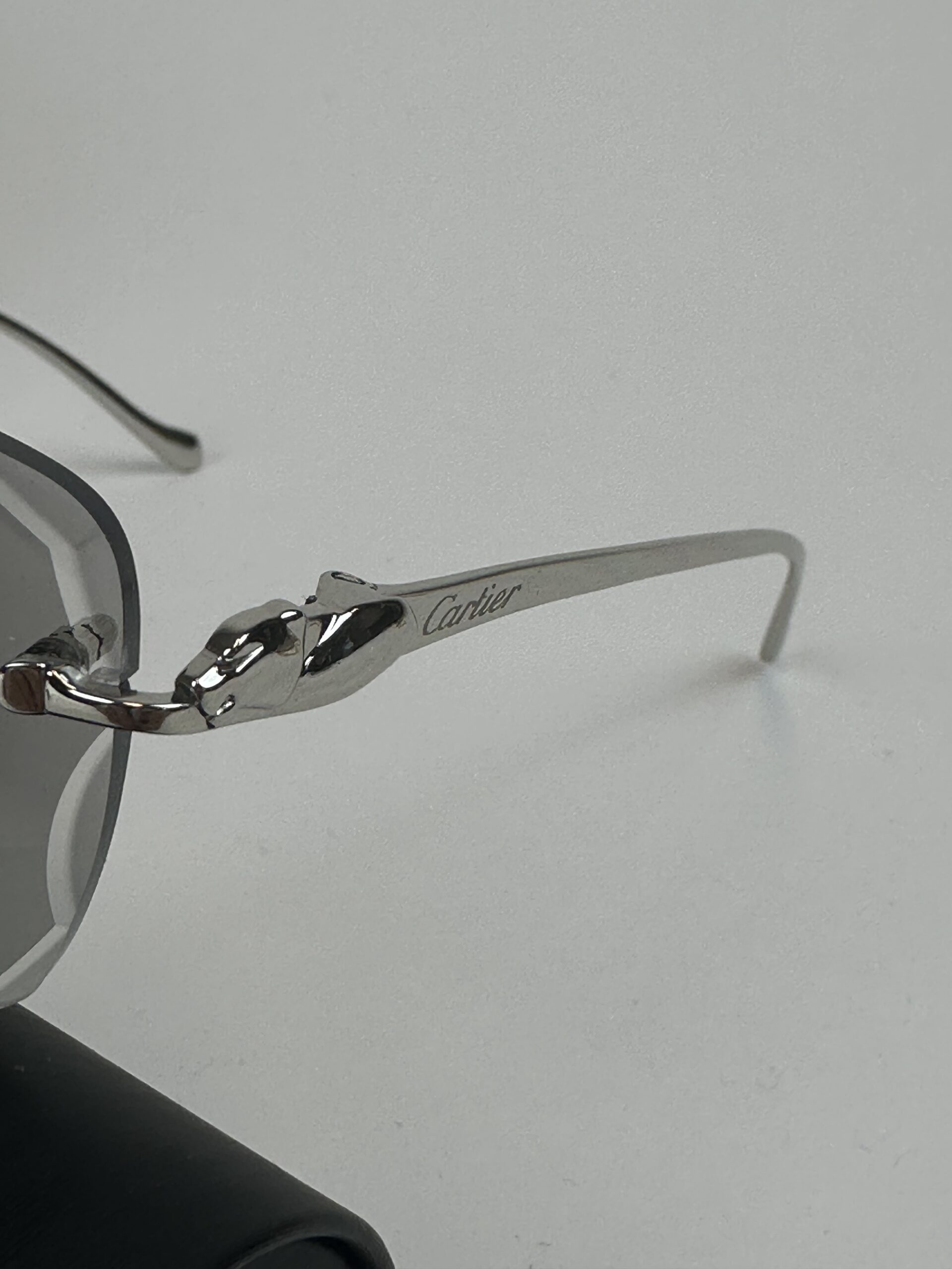 Cartier Panthere DC Silver Frame Black ( Meekleurend glazen ) - Image 2