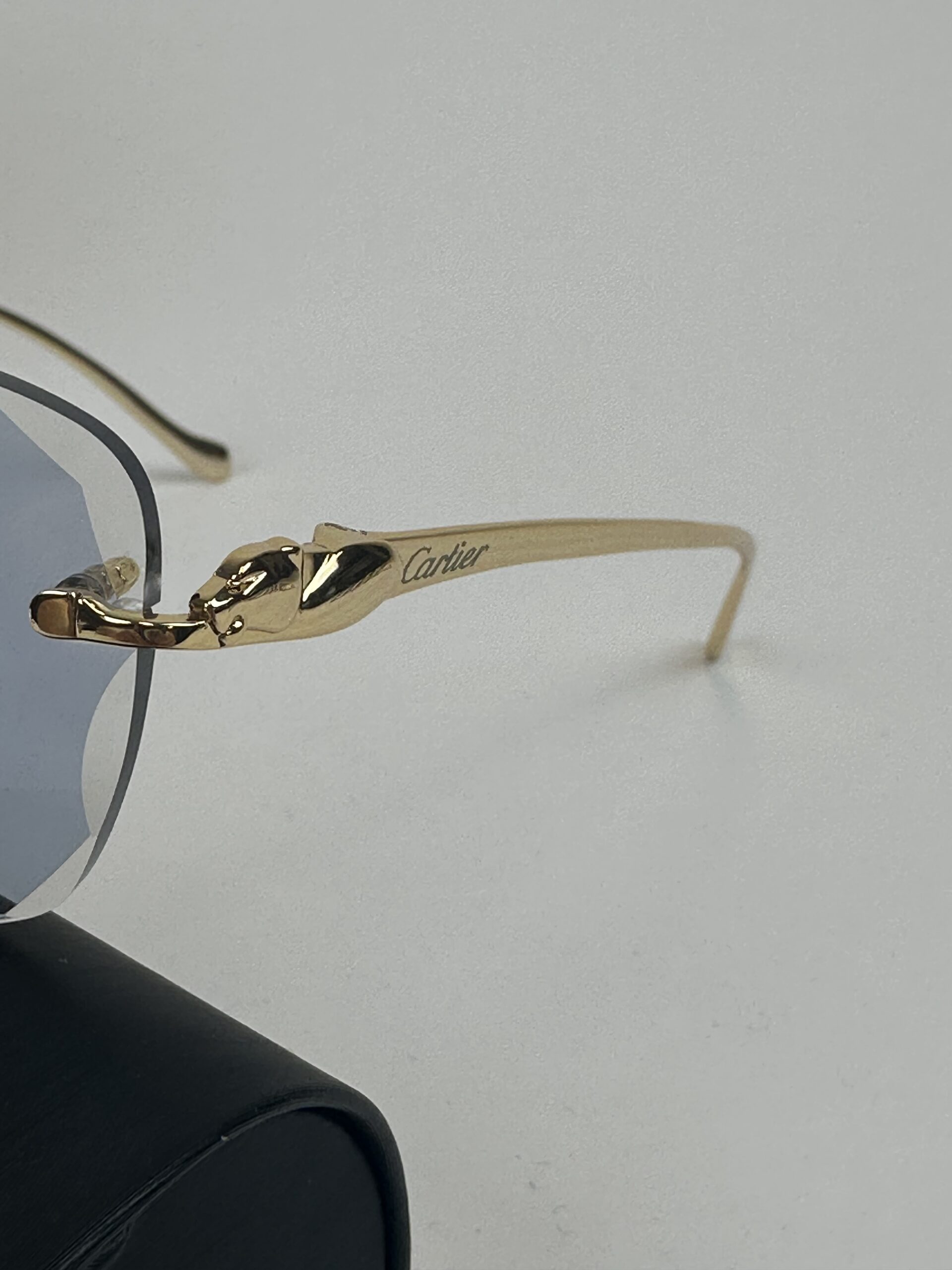 Cartier Panthere DC Gold Frame Blue ( Meekleurend glazen ) - Image 2