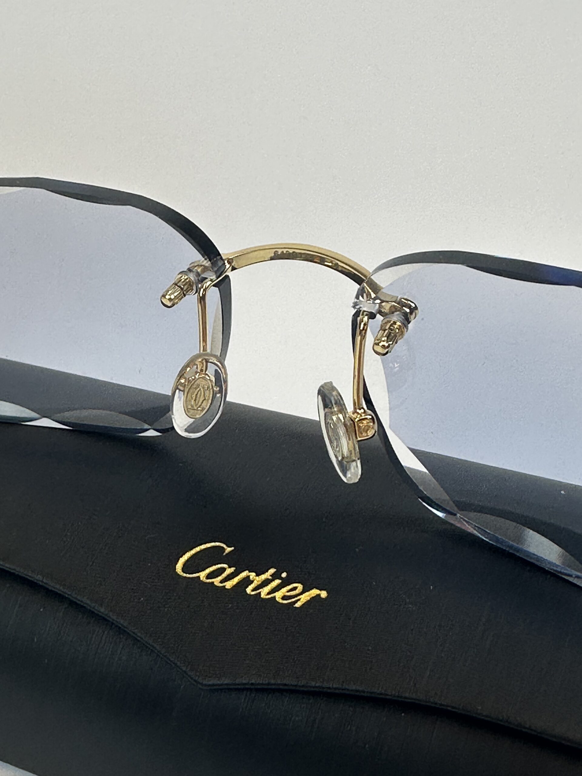 Cartier Panthere DC Gold Frame Blue ( Meekleurend glazen ) - Image 3