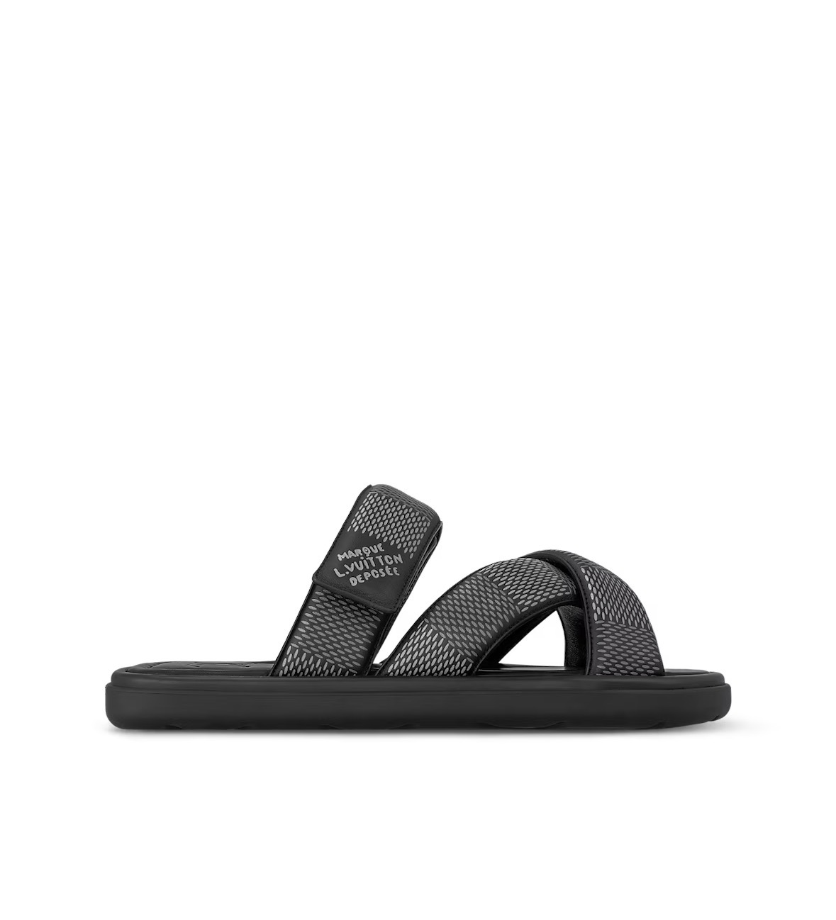 Louis Vuitton Damier Graphite cross-strap sandals - Image 2