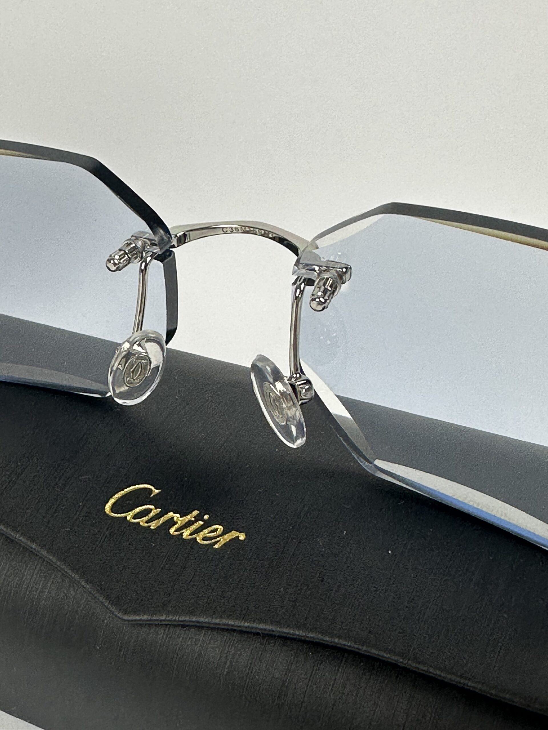 Cartier Piccadilly DC Silver Frame Blue ( Meekleurend glazen ) - Image 3