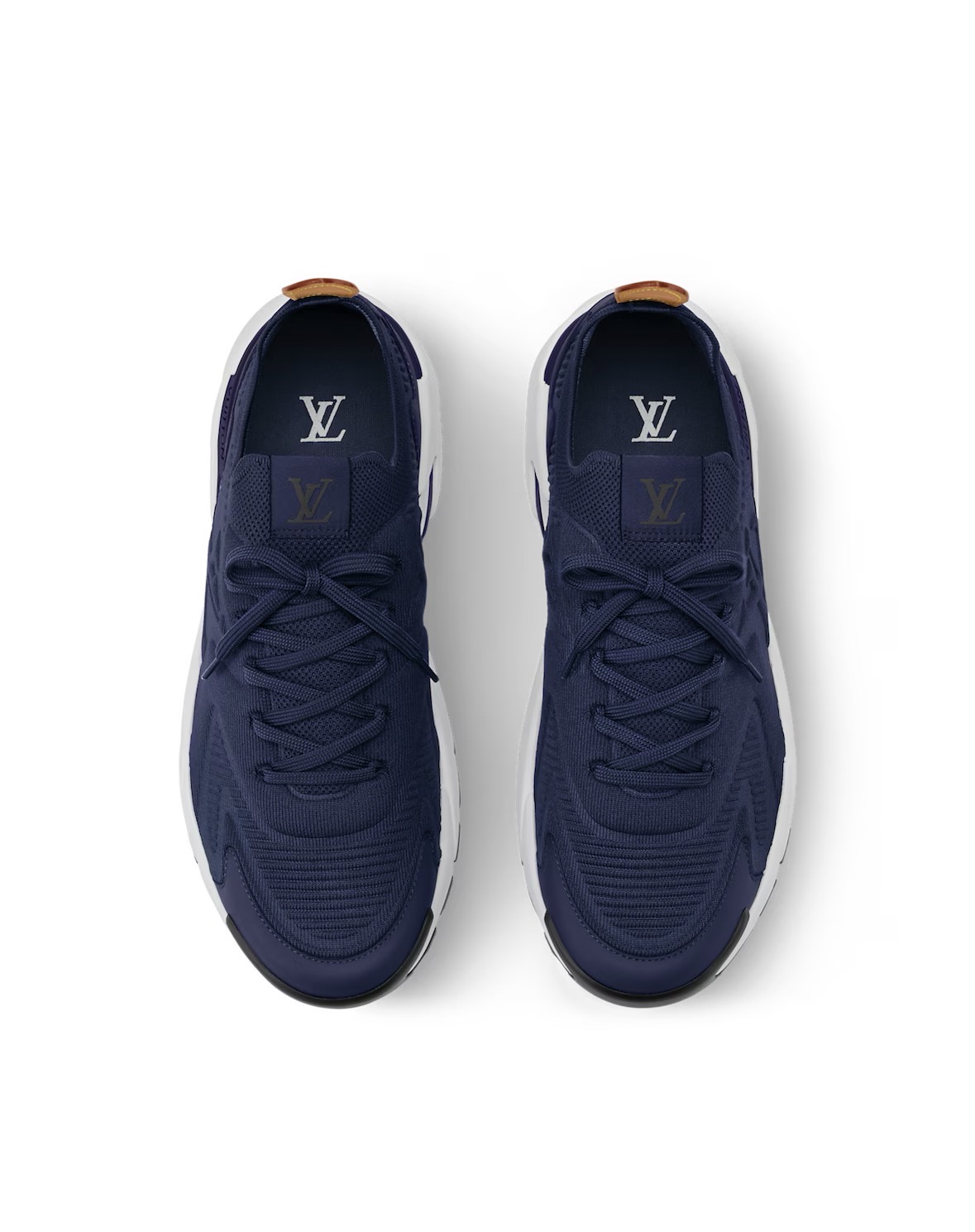 Louis Vuitton Tatic Knit Sneaker Navy Blue - Image 3