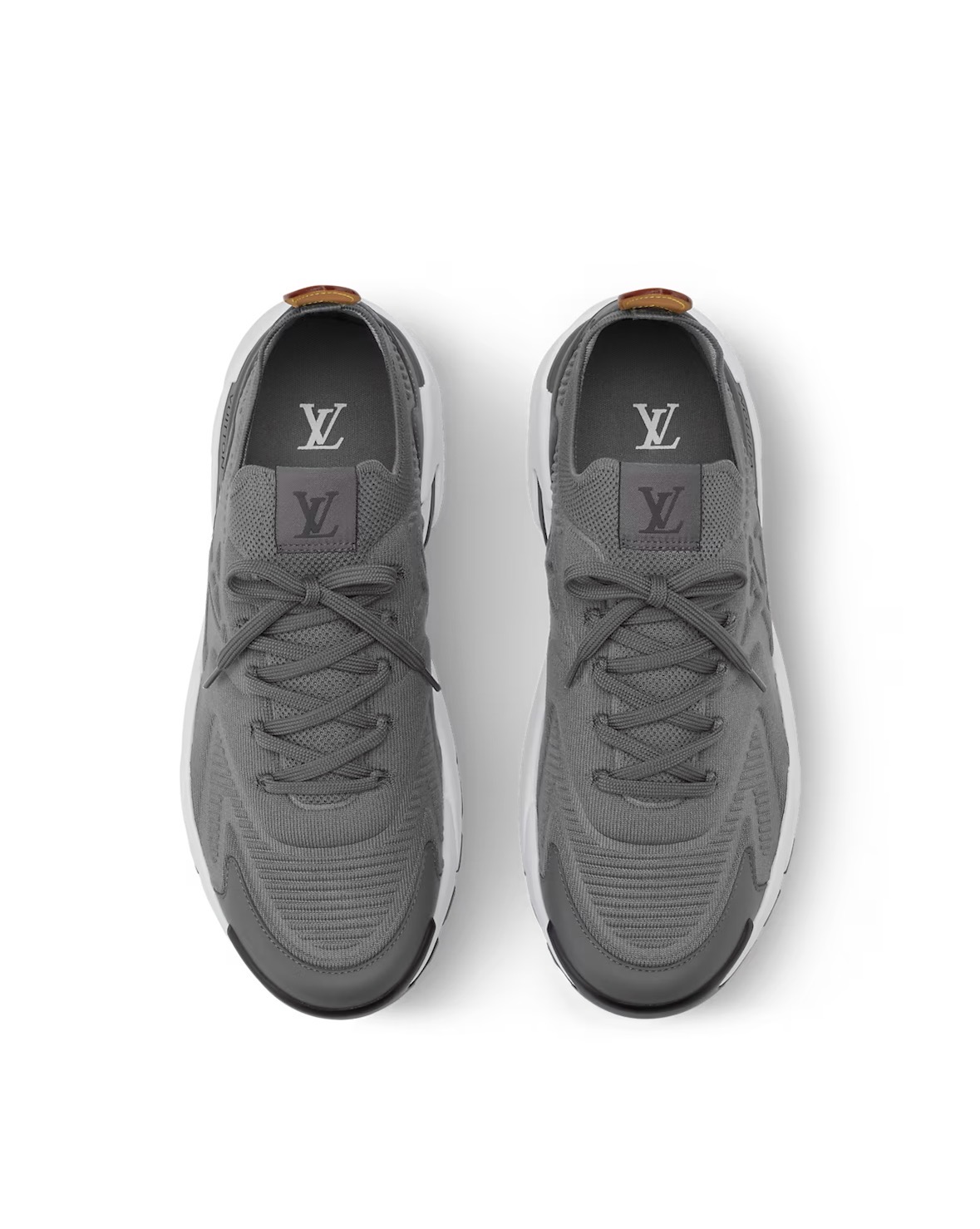 Louis Vuitton Tatic Knit Sneaker Grey - Image 3