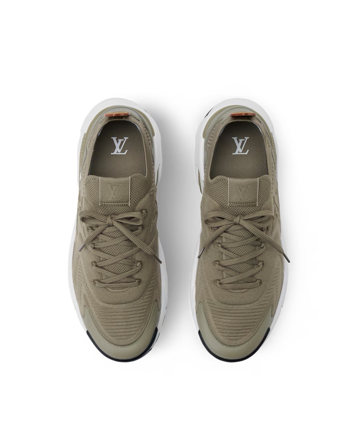 Louis Vuitton Tatic Knit Sneaker Khaki - Image 3