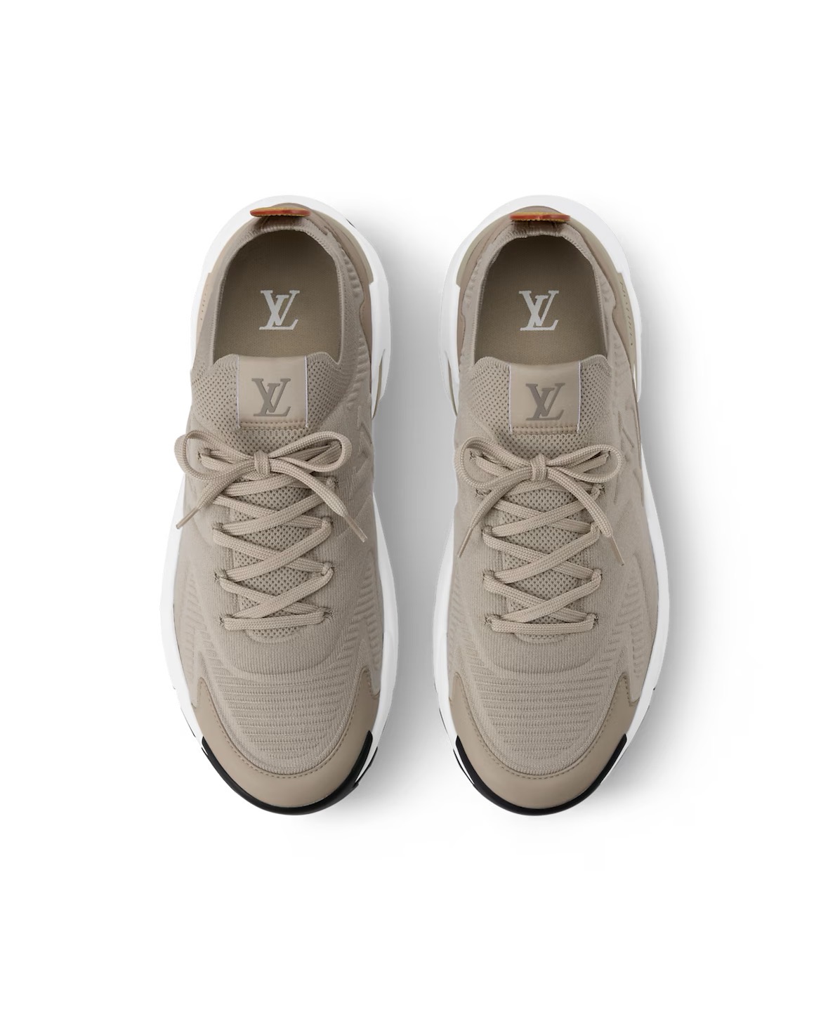 Louis Vuitton Tatic Knit Sneaker Beige - Image 3