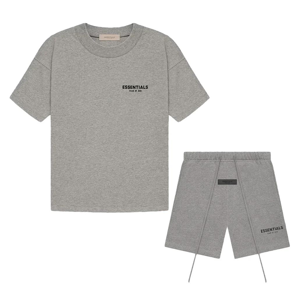 Essentials Fear Of God Dark Oatmeal Summer Set - Image 1