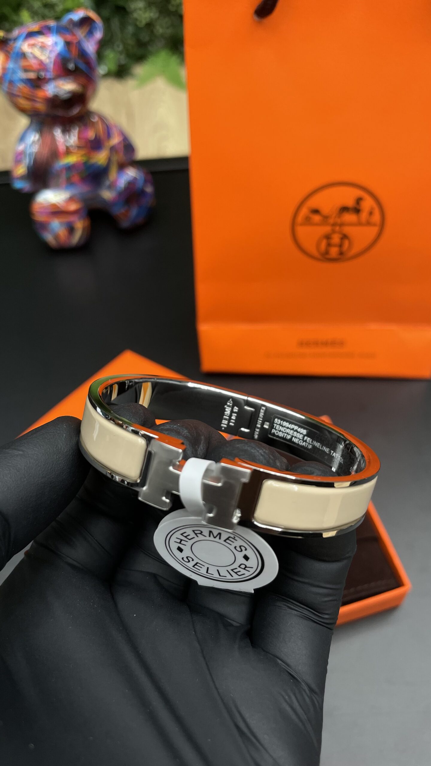 Hermes Clic H Bracelet Silver Butter Yellow - Image 2