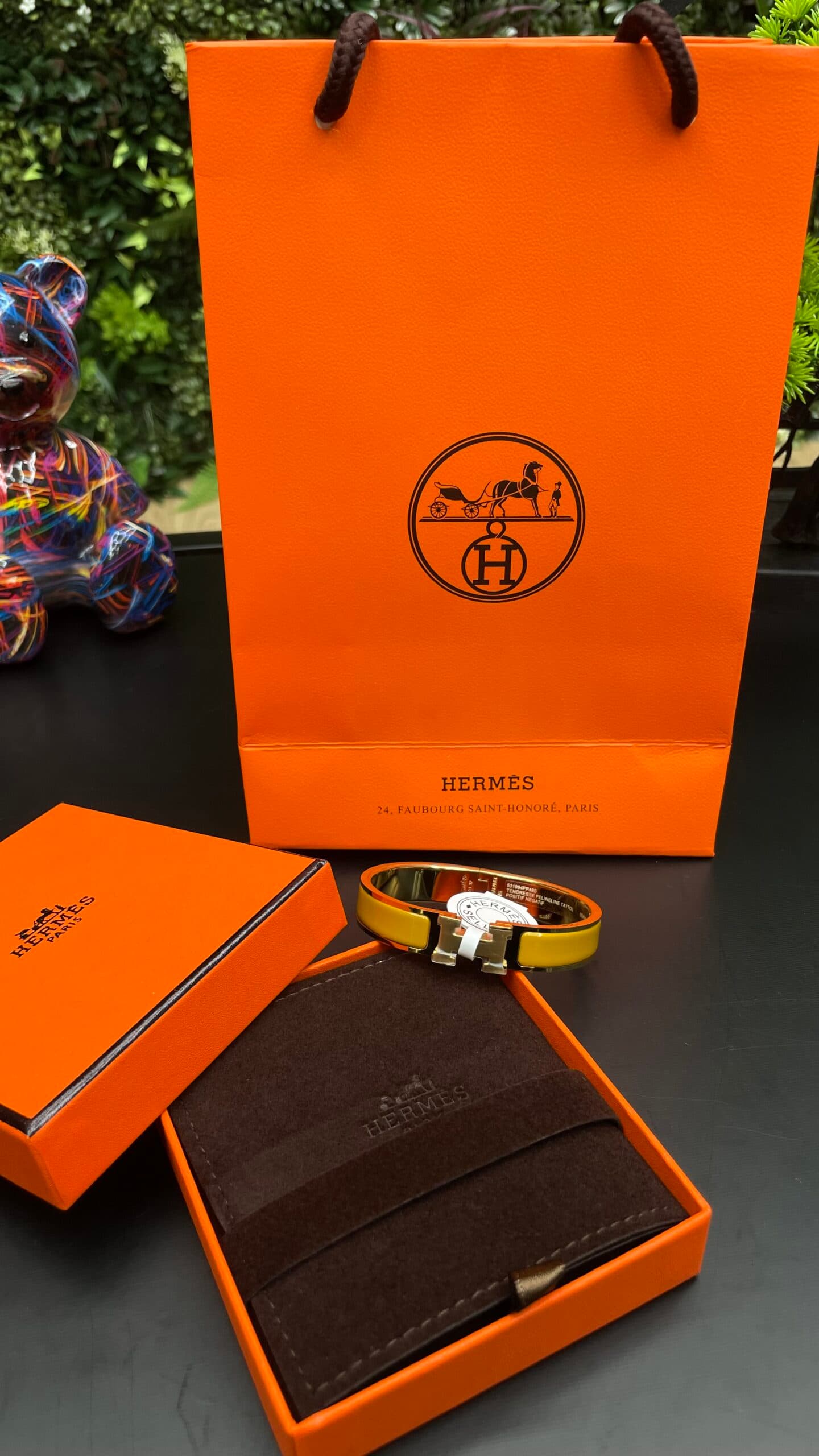 Hermes Clic H Bracelet Gold Yellow