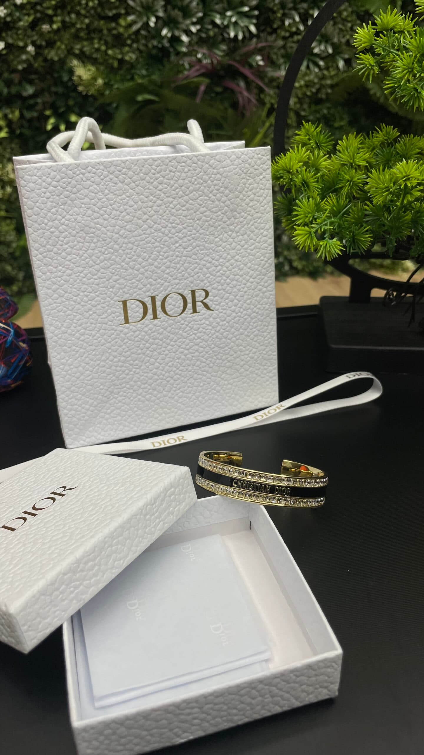 Christian Dior Bracelet Gold/Black