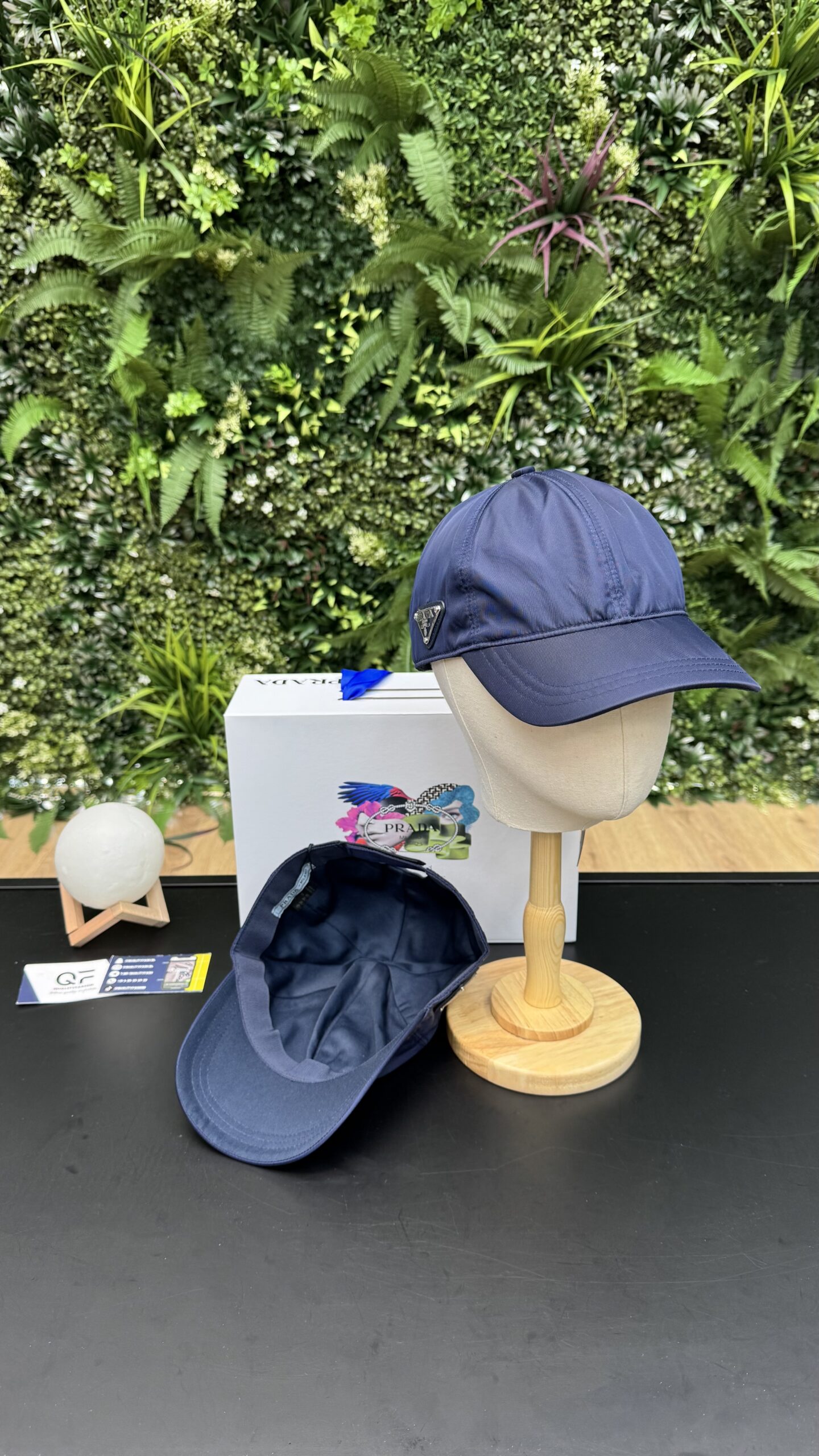 Prada Baseball Cap Navy Blue - Image 2