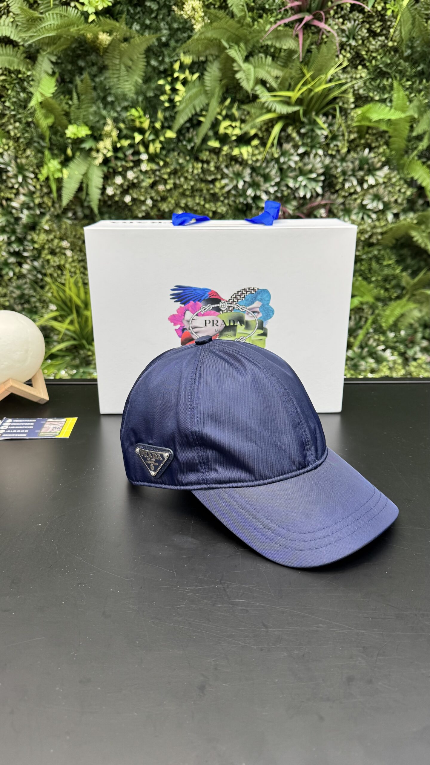 Prada Baseball Cap Navy Blue - Image 1