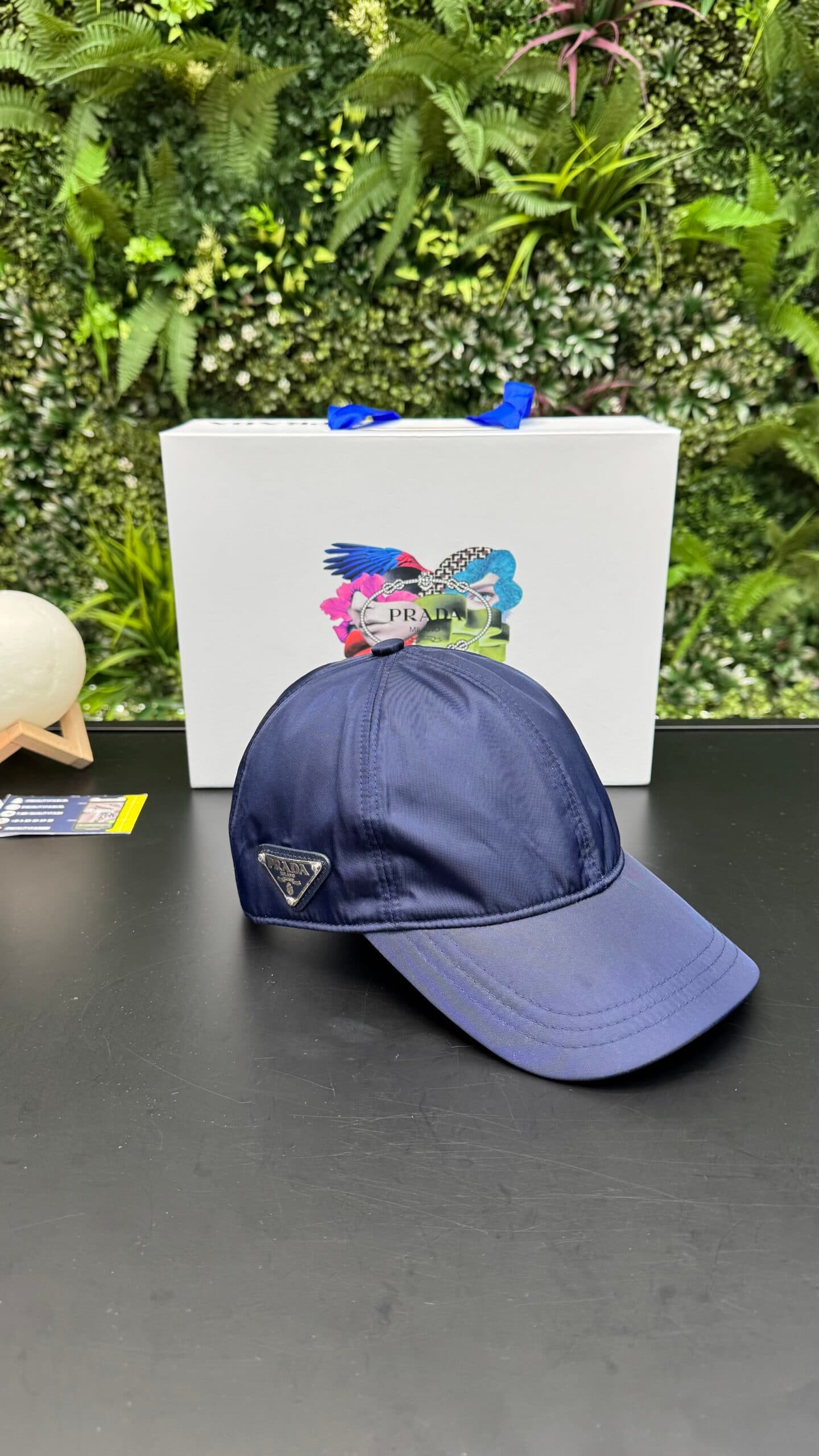 Prada Baseball Cap Navy Blue