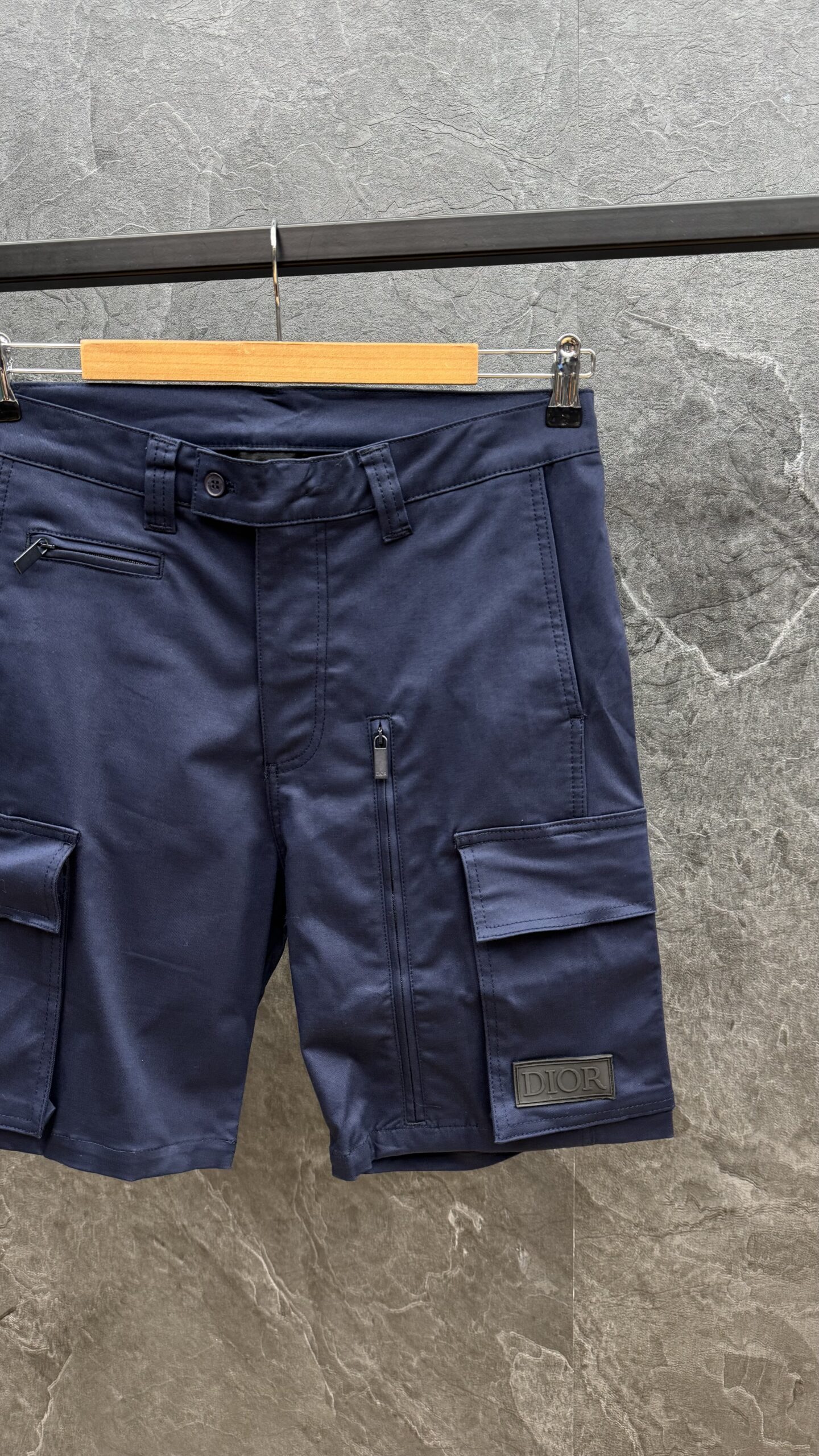 Dior Short Cargo Pants Navy Blue - Image 2